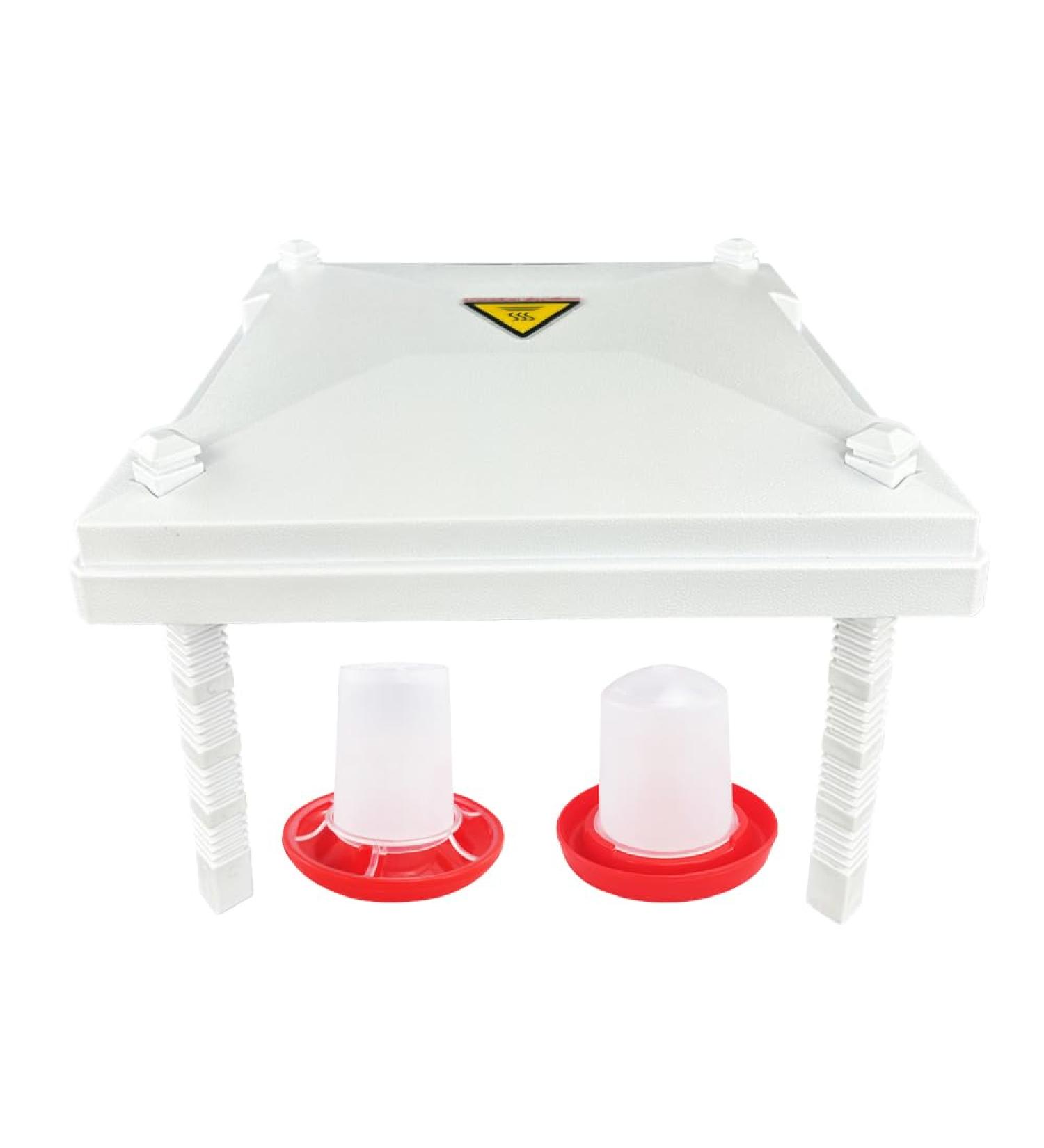 PAIDUOJI Chick Brooder Heater with Feeder & Drinker - Height Adjustable Brood Plate for Optimal Chick Care - Buy Online on GoSupps.com