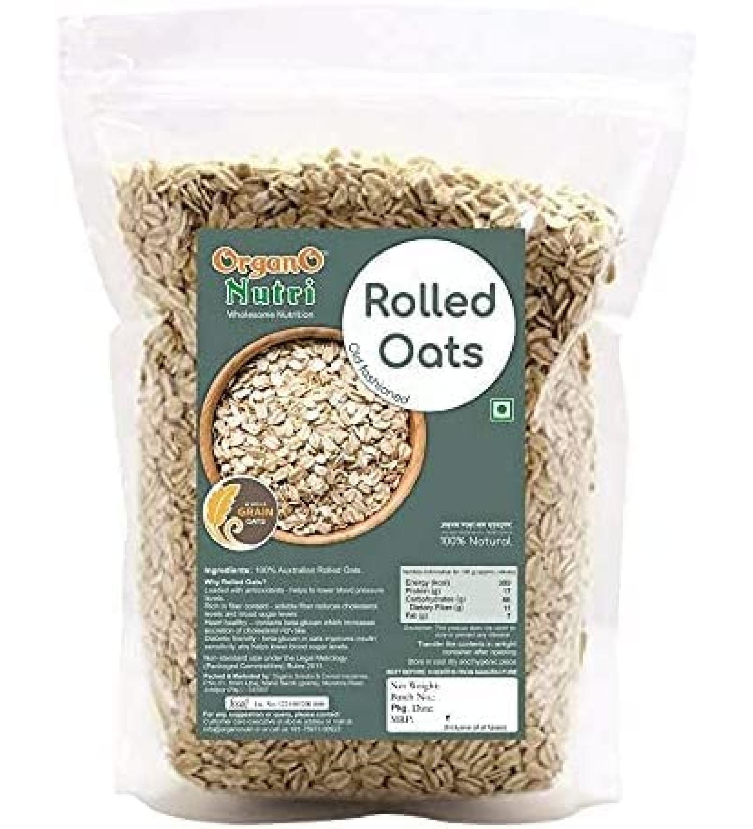 AOZA Organo Nutri Gluten-Free Rolled Oats (900 g) - Buy Online on GoSupps.com