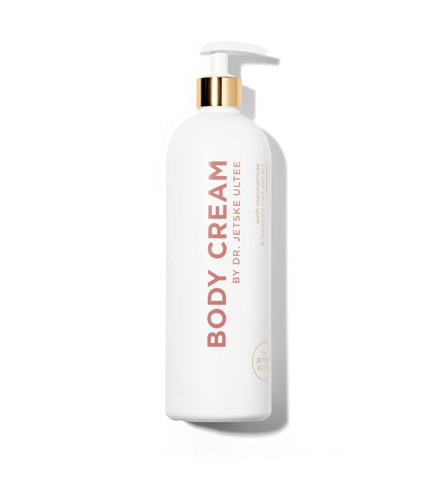 Dr. Jetske Ultee Body Cream - Hydrating Body Lotion for Dry Skin with Antioxidants Niacinamide & Jojoba Oil | Vegan & Perfume-Free | 500ml - Buy Online on GoSupps.com