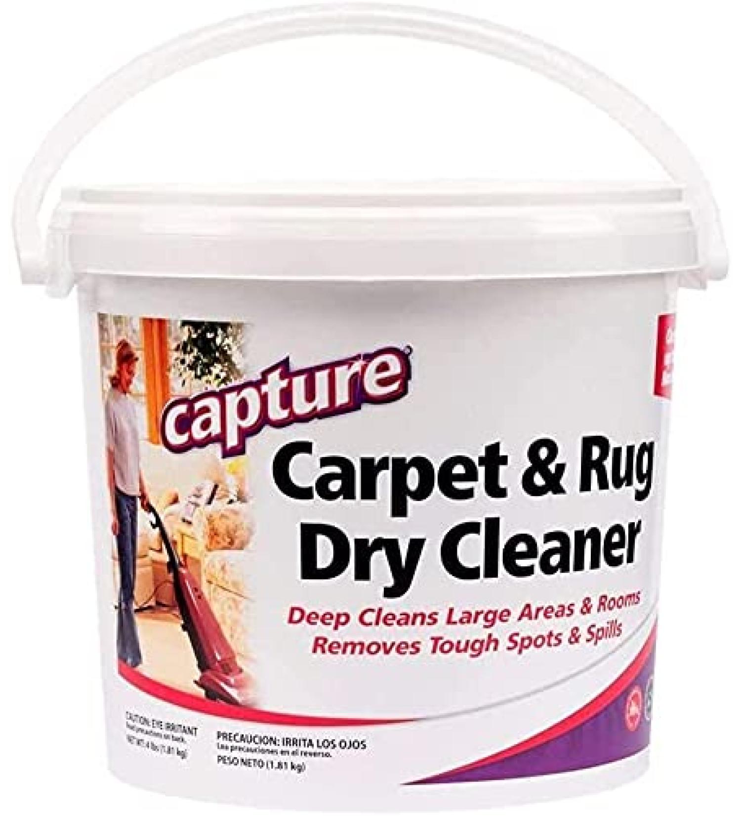 Capture Carpet & Rug Dry Cleaner - Pet Safe Odor Eliminator & Stain Remover - 4lb Resealable Lid Pack - Buy Online on GoSupps.com