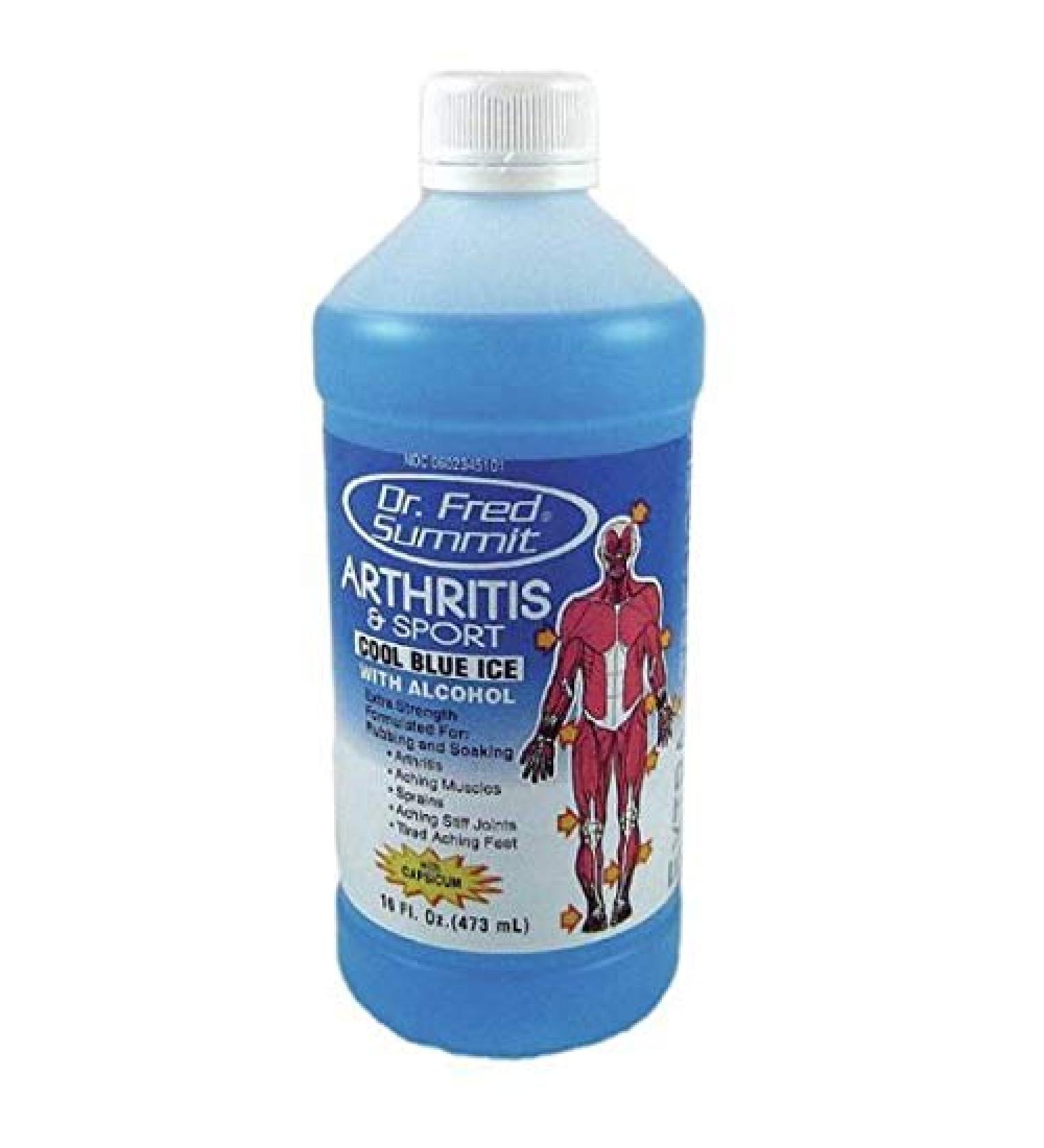 DR FRED Dr.fred Epsom Salt Blue 16oz Cool Blue Ice 16 Fl Oz (Pack of 1)