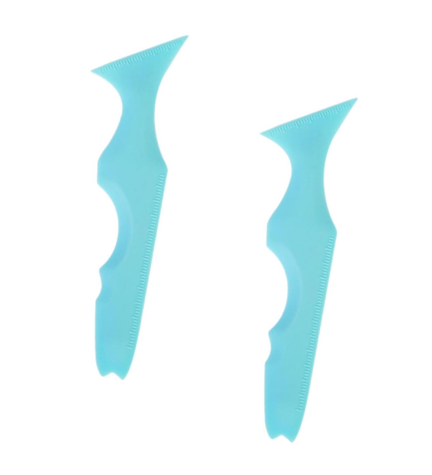 Beavorty 2pcs Silicone Beauty Ruler Lash Mascara Makeup Lipstick Makeup Stencils Cosmetic Applicator - Buy Online on GoSupps.com