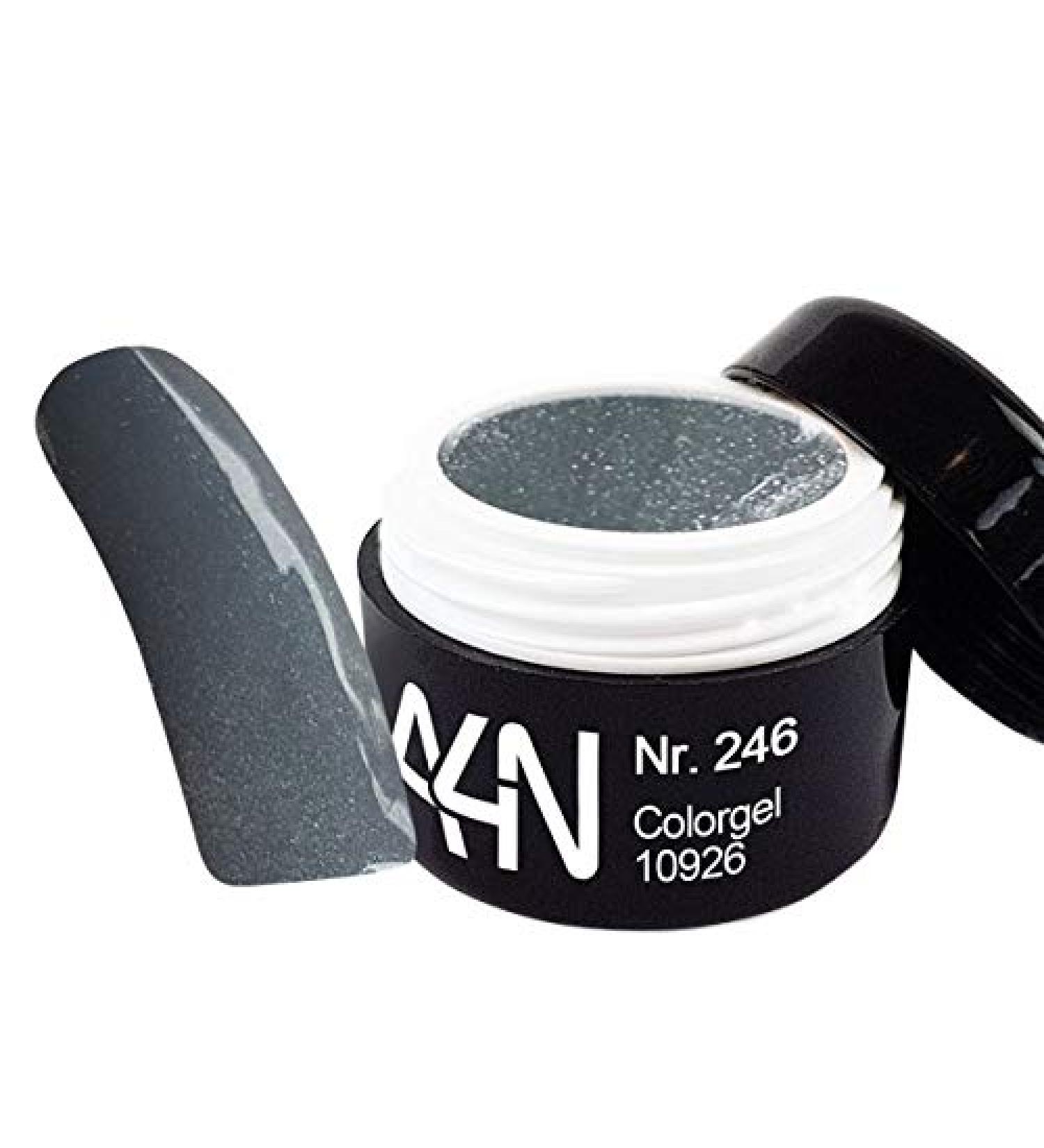 UV and LED gel color gel gray glitter 5ml no. 246 for painting French or full cover suitable color gel.