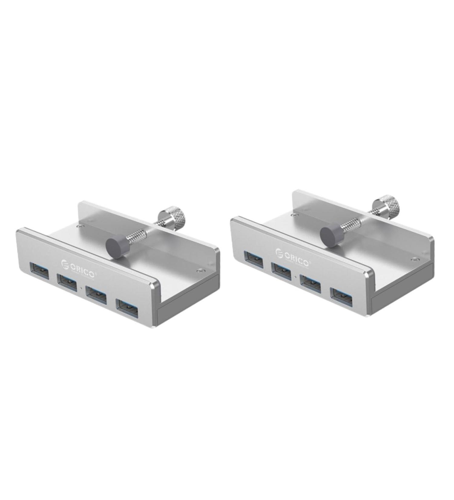 FRCOLOR 2-Pack 4-Port USB 3.0 Hub with Power Supply - High-Speed USB Splitter for Laptops & Computers - Silver USB Hubs (8.9x4.6cm) - Buy Online on GoSupps.com