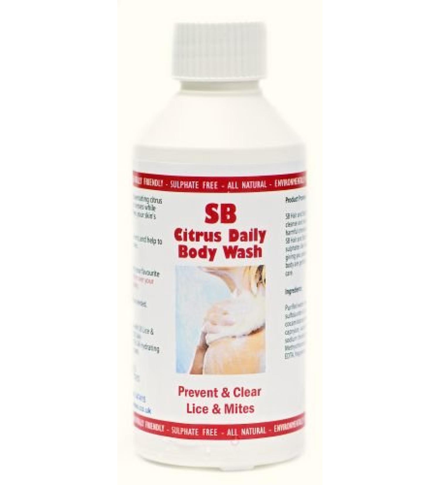 SB Body Wash 250ml Prevent & Clear Lice & Mites