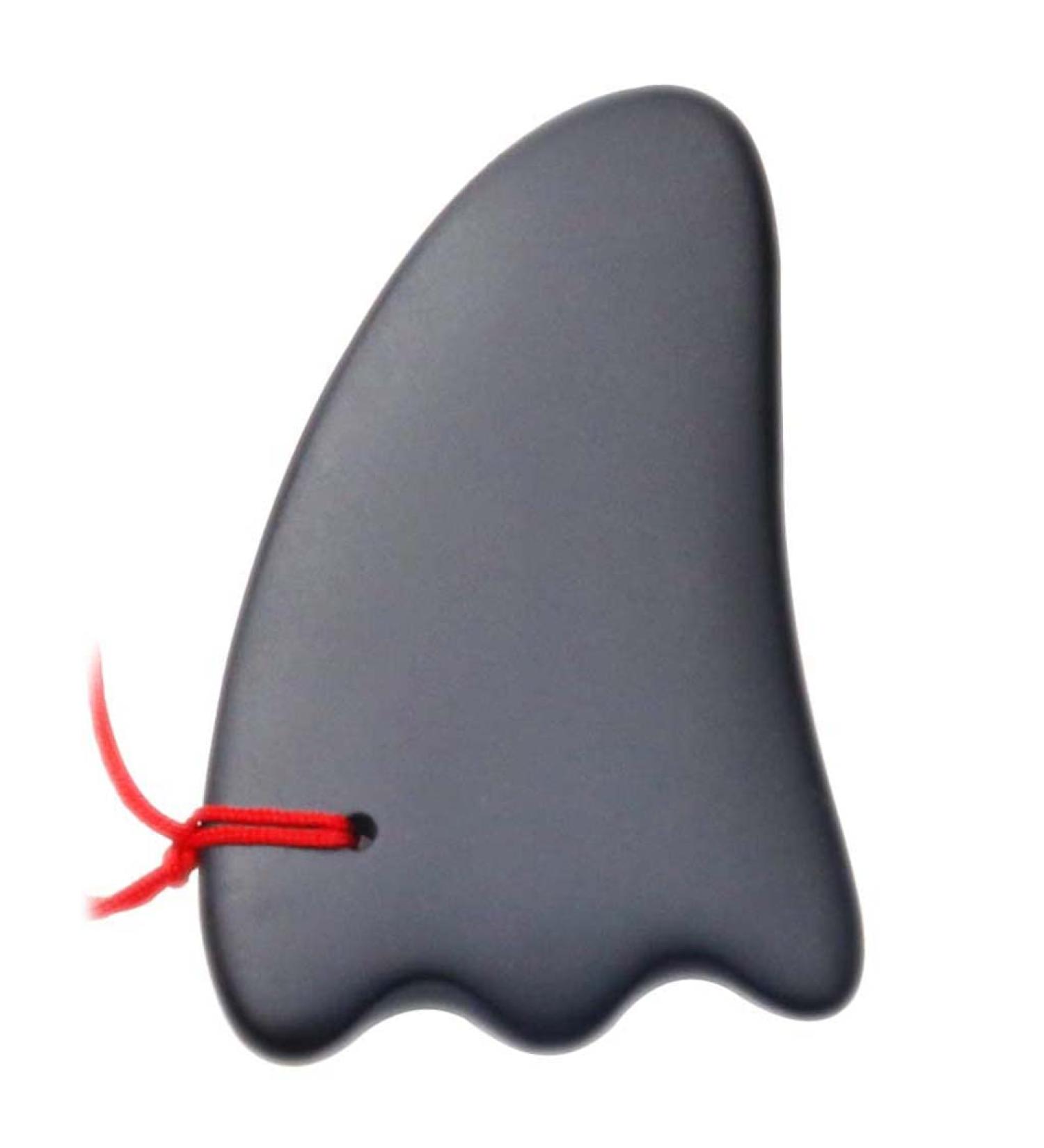 Triangle Wave Scraper | Bian Stone Gua Sha Massage Tool for Anti-Aging | Shoulder & Neck Therapy | Achieve Silky Smooth Skin - Buy Online on GoSupps.com
