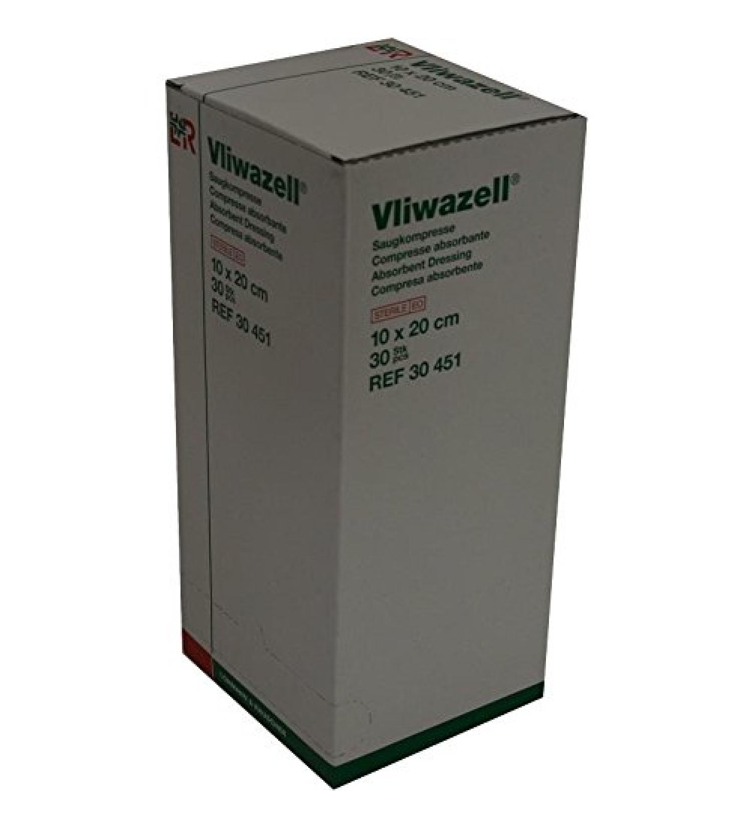 Vliwazell absorbent compresses 10x20 cm sterile 10x20 cm (1 pack)