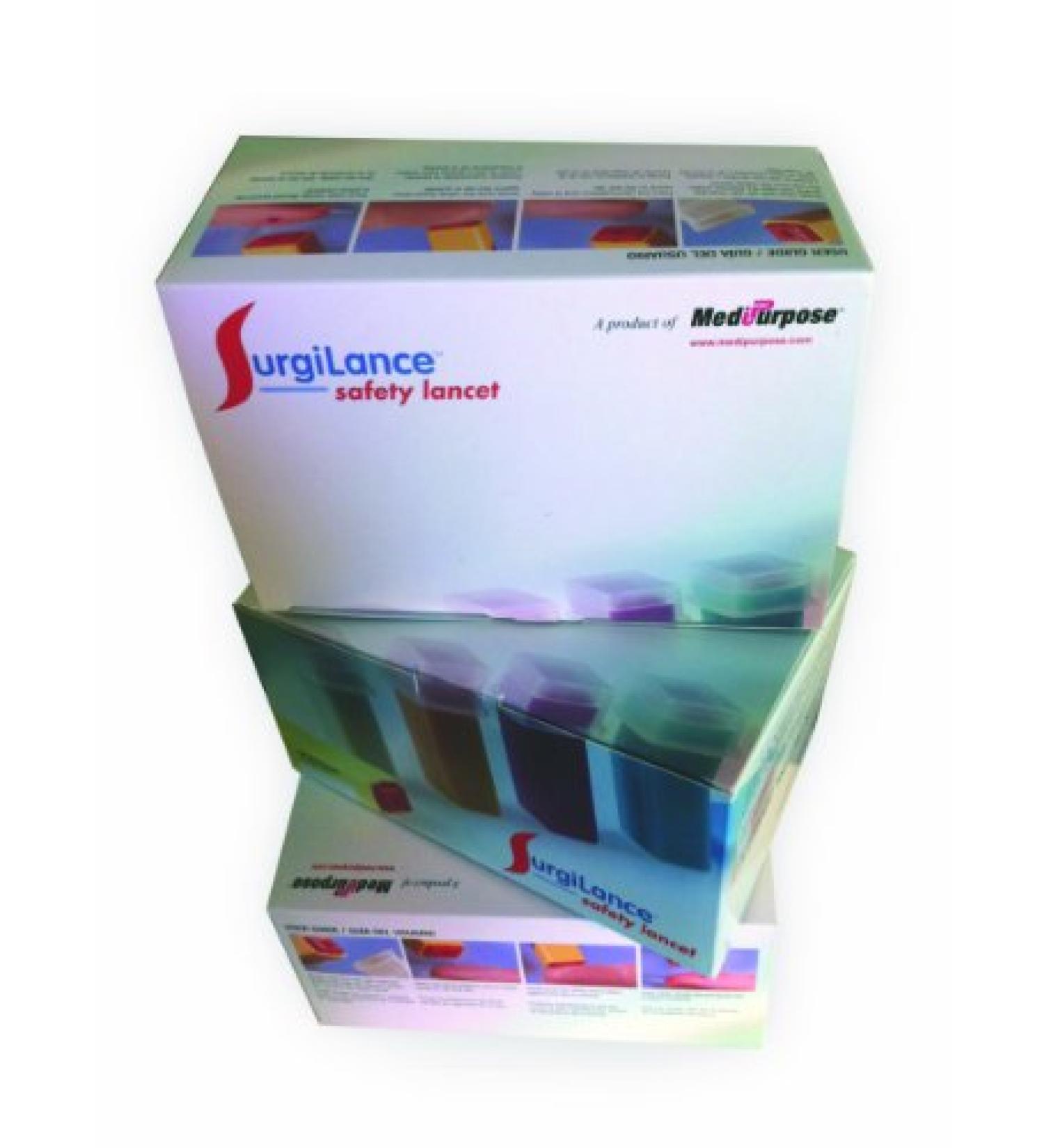 MediPurpose PT SLB250 Lancet Surgilance Blue 18G 100/Bx - Buy Now - Buy Online on GoSupps.com