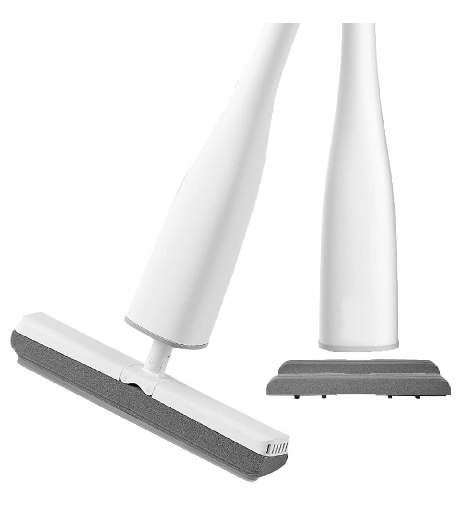 Folding 180 Self-Twisting Sponge Mop with Floor Scrub | Easy to Clean Dust & Pet Hair | Lightweight Household Cleaning Tool - Buy Online on GoSupps.com