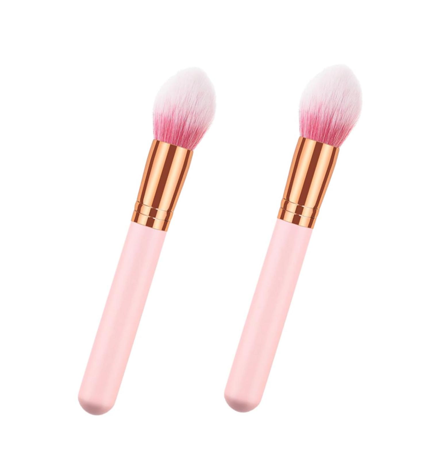 Didiseaon 2pcs Cosmetics Brush Makeup Powder Brush Cosmetic Brush Highlighter Makeup Brush Wooden - Buy Online on GoSupps.com