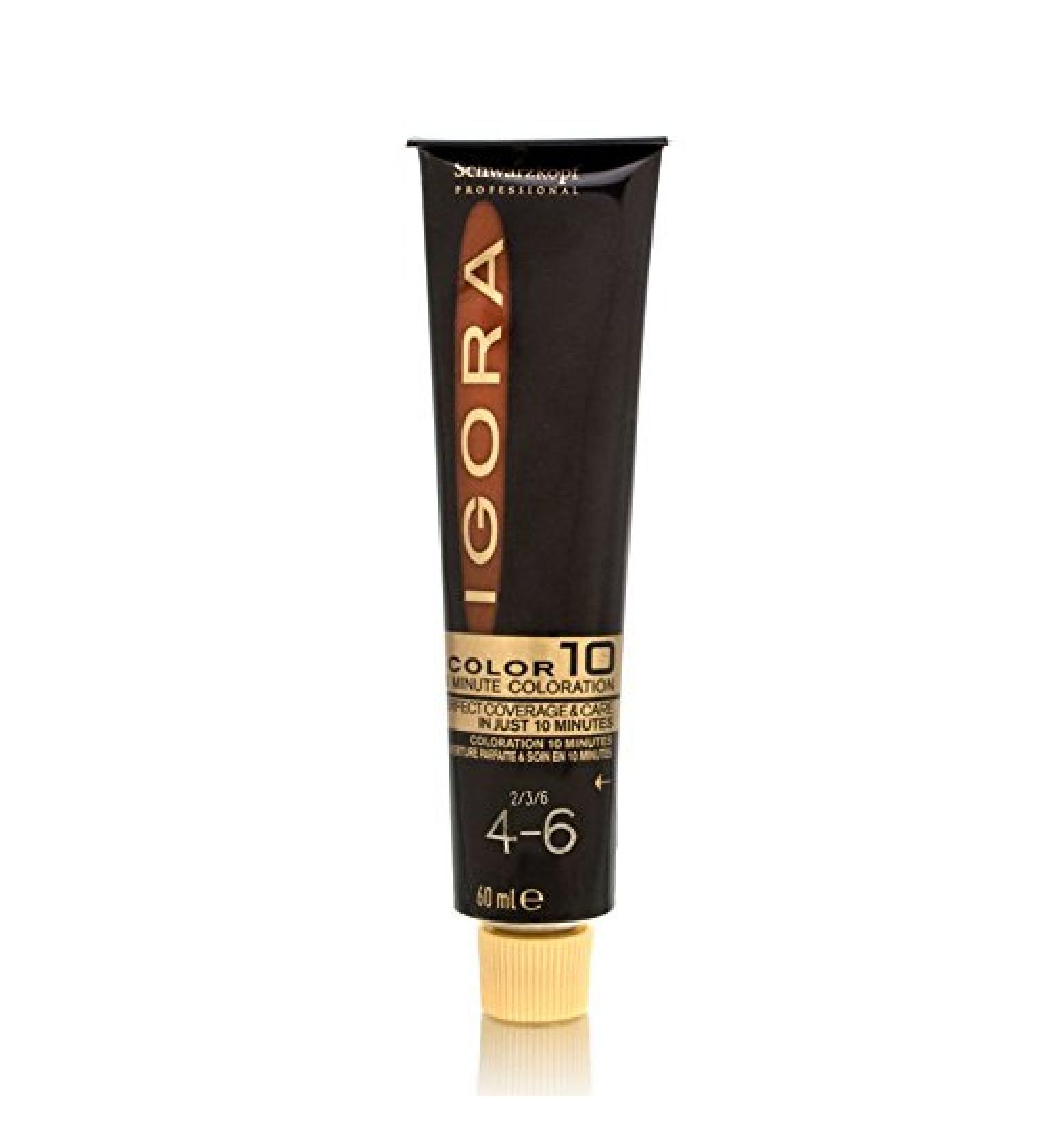Schwarzkopf Igora Color10 Hair Color - 4-6 Medium Auburn Brown 2.1oz
