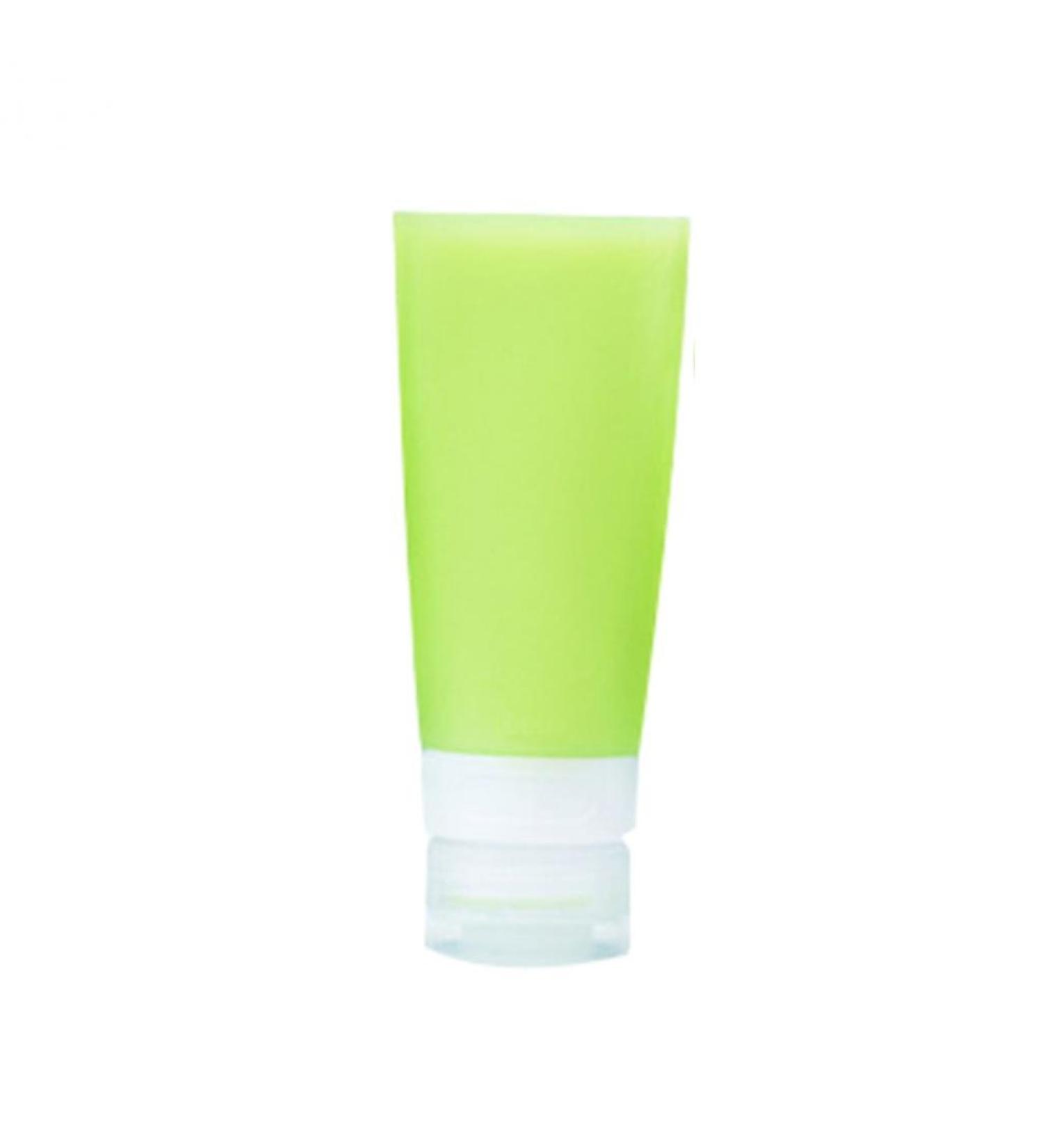 Empty Silicone Travel Bottle Lotion Shampoo Cosmetic Tube Container Portable 60ML Green