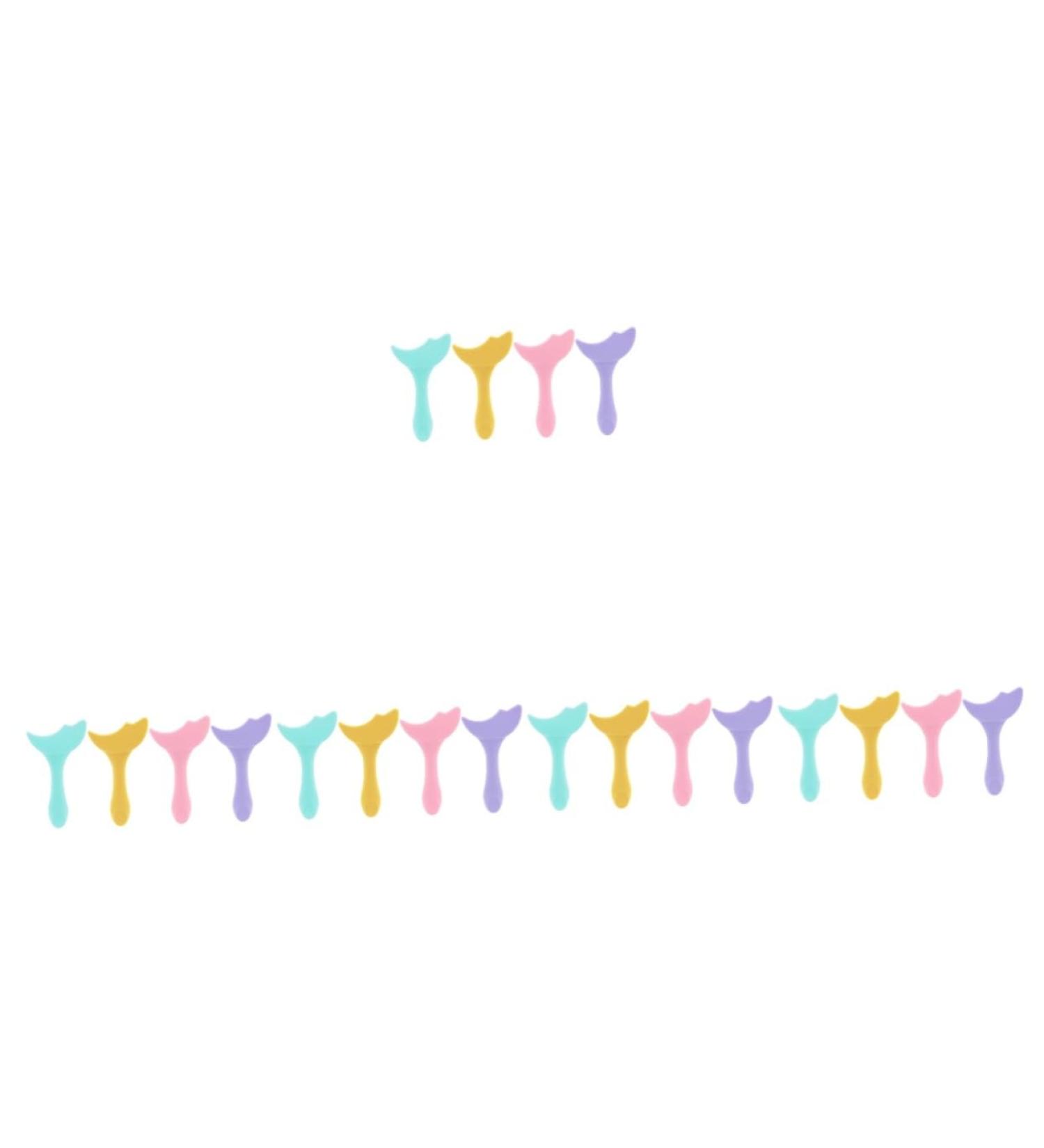 FOMIYES 20 Pcs Eyeliner Silicone Molds Silicone Eye Makeup Applicator Mascara Aid Tool Shield Girl Miss - Buy Online on GoSupps.com