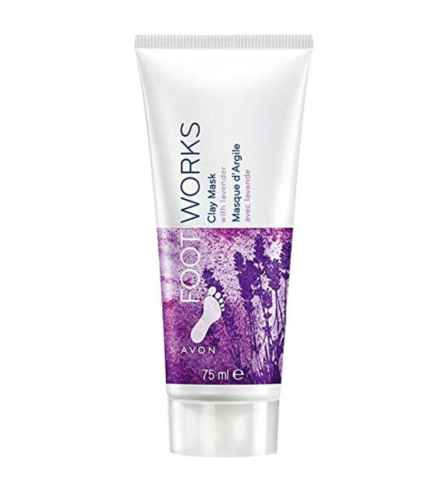 AVON FOOTWORKS CLAY MASK WITH LAVENDER