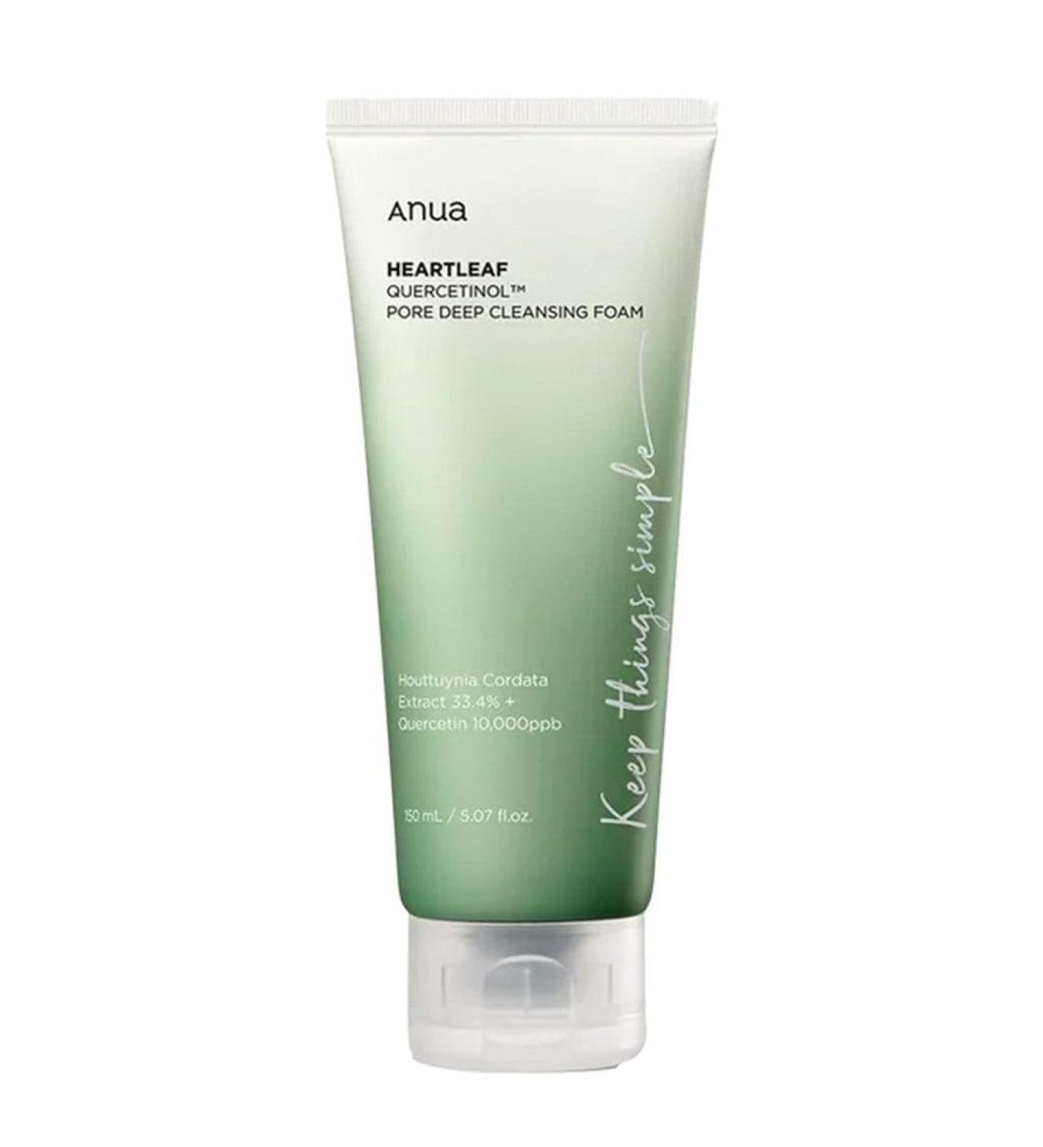 Buy Anua Heartleaf Quercetinol Pore Deep Cleansing Foam 150ml | Best International Shipping & Skincare Quality - Buy Online on GoSupps.com