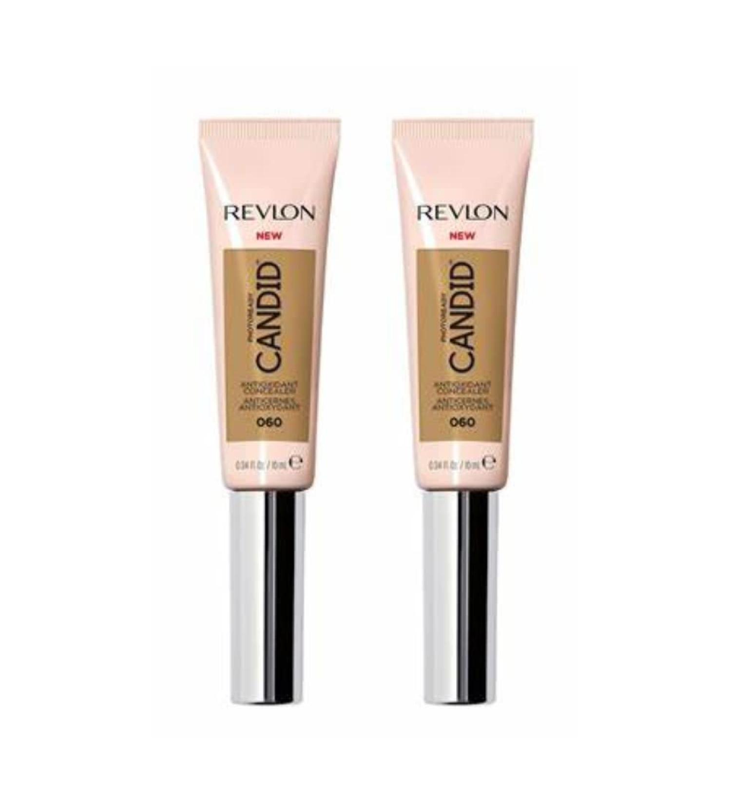 2 x Revlon Photoready Candid Antioxidant Concealer - 060 Deep Fonce 10ml