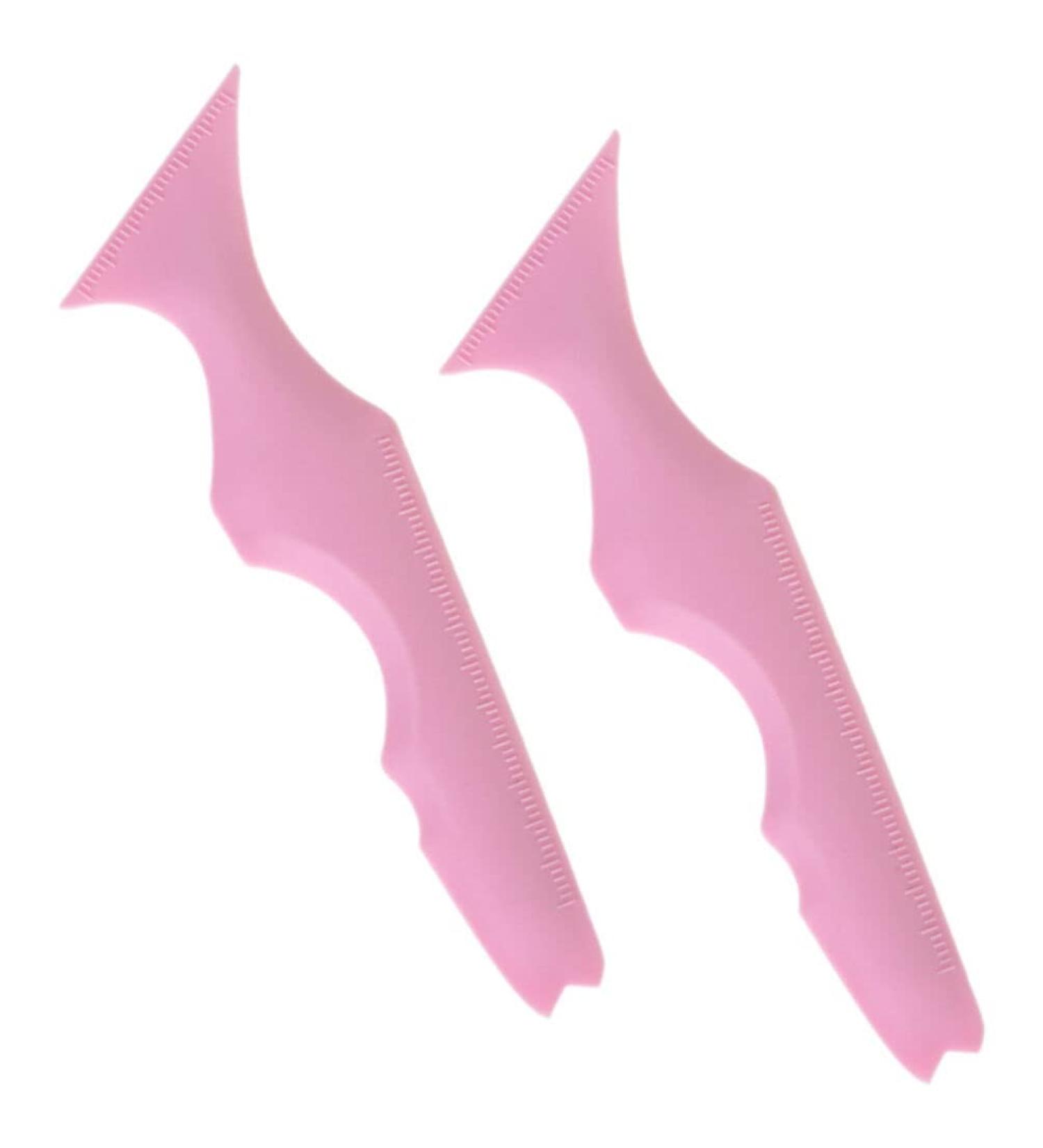 Eyeliner Guide Stencils 2pcs Eyeliner Stencils Wing Tip Quick Eye Makeup Tool Marscara Drawing Aid Multifunctional Silicone Lipstick Wearing Aid Pink Eyeliner Stencils Wing Tips Pink-1 - Buy Online on GoSupps.com