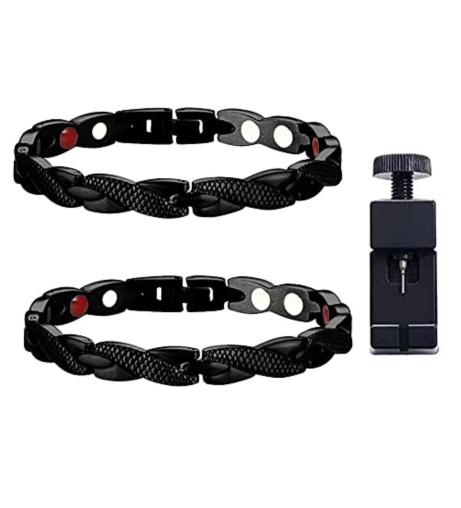 Buy Pipihome Magnetic Hard Tape & Elegant Magnetic Therapy Bracelets - Anti-Fatigue Slimming for Men & Women | Improve Blood Circulation & Lose Weight - Buy Online on GoSupps.com