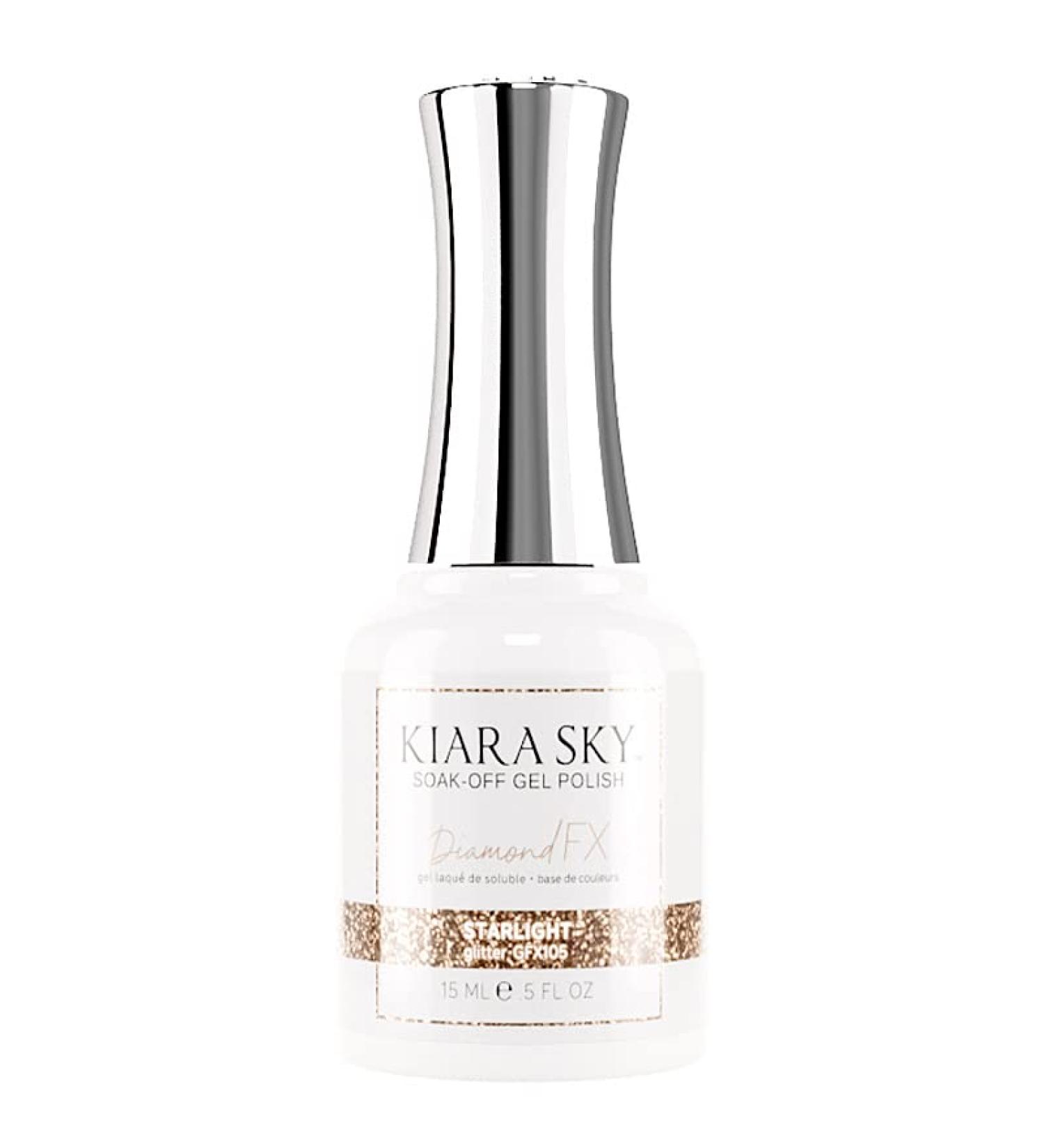 Kiara Sky Diamond FX Reflective Gel Polish - Starlight | Sparkle and Shine with this Stunning Nail Color - Buy Online on GoSupps.com