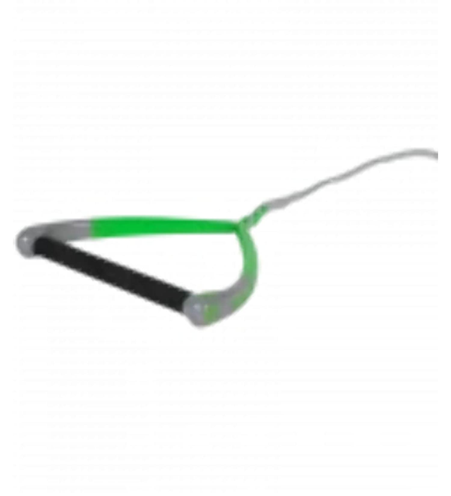Radar Control Waterski Rope with BarLock 13 Elliptical Handle - Green/Grey - Buy Online on GoSupps.com