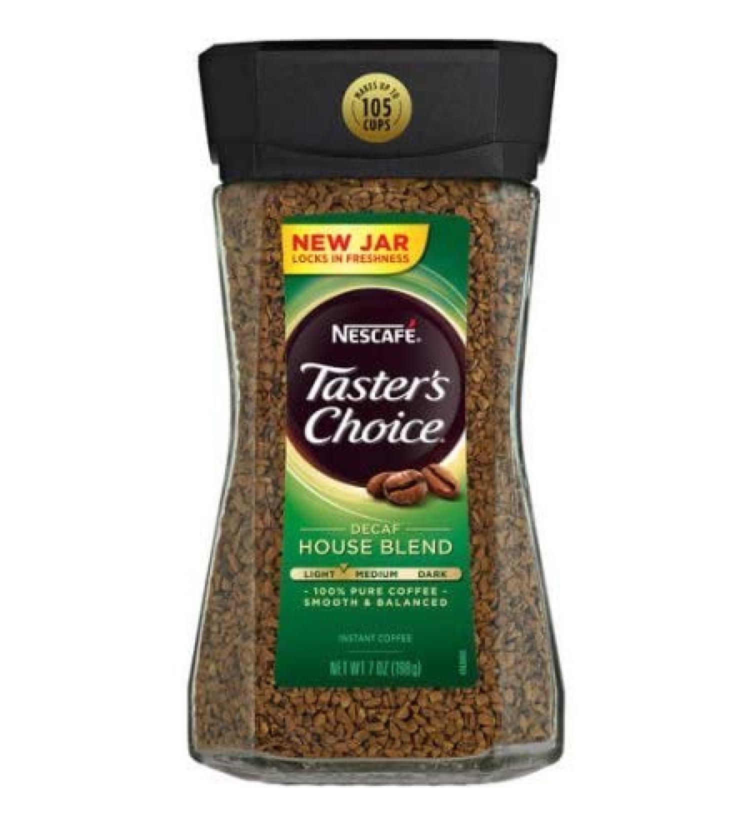 Nescaf, Taster's Choice, Instant Coffee, Decaf House Blend, 7 oz (198 g)