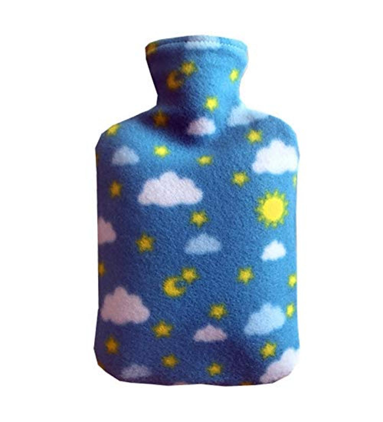 Maies Large Hot Water Bottle with Removable Flannel Cover - Durable One-Sided Design for Comfort & Heat - Buy Online on GoSupps.com