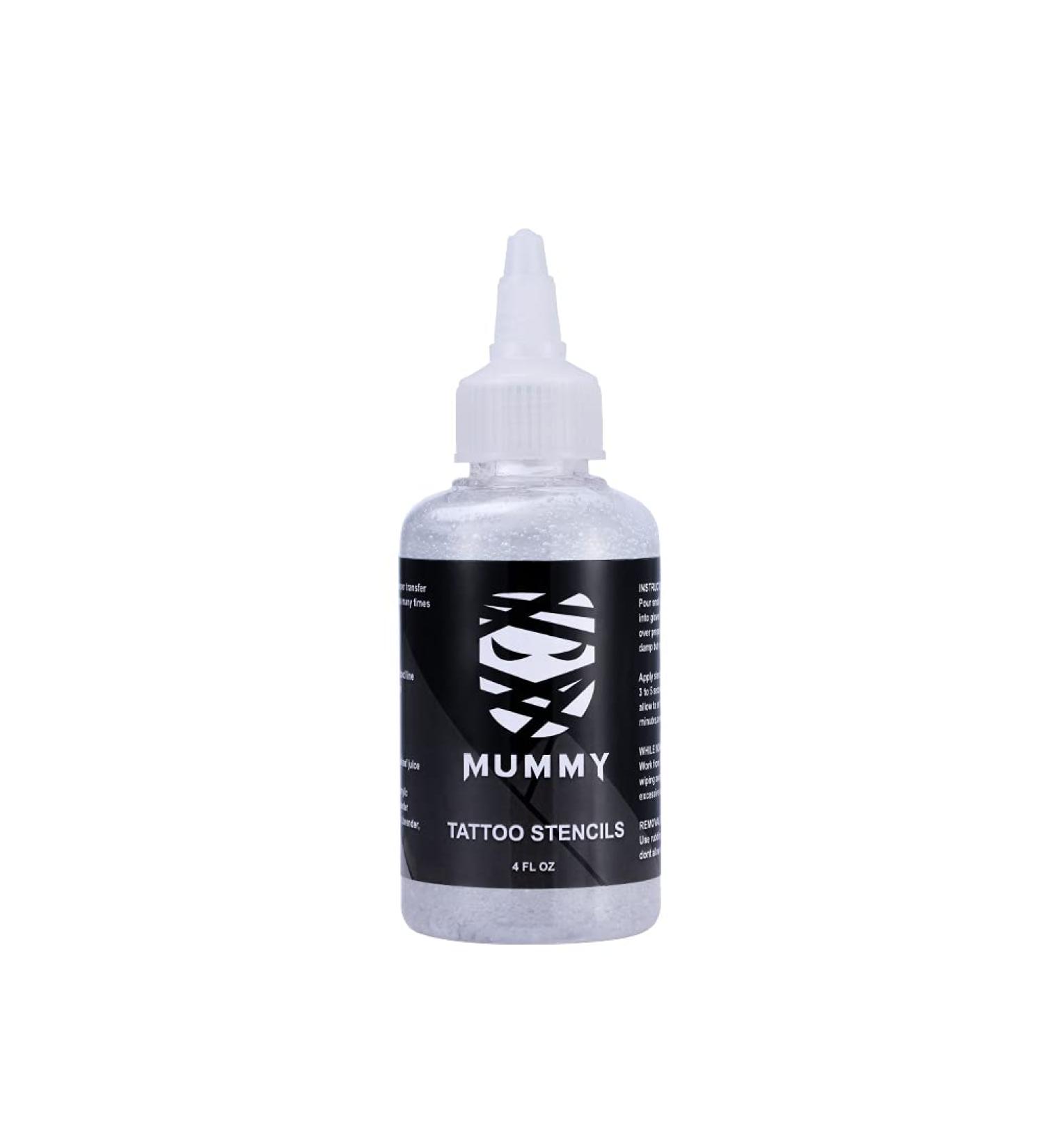 Mummy Tattoo Stencil Transfer Cream 4oz - Professional Formula for Tattoo Artists - Buy Online on GoSupps.com