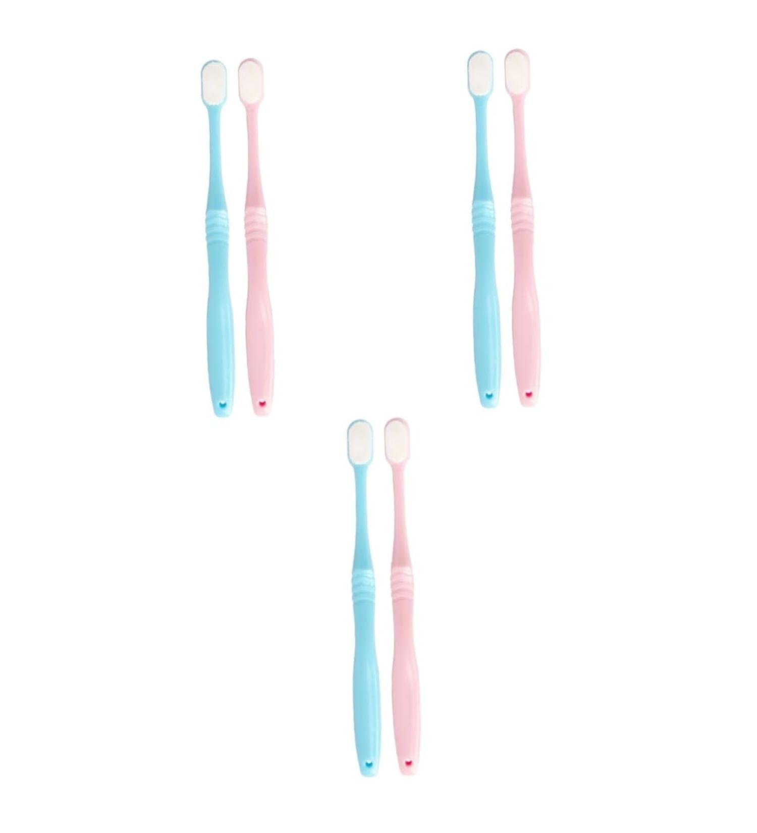 Minkissy 6-Pack Charcoal Travel Toothbrushes | Dense Bristles Oral Hygiene Tools | Perfect for Pregnant Women | Japan Quality Dental Accessories - Buy Online on GoSupps.com
