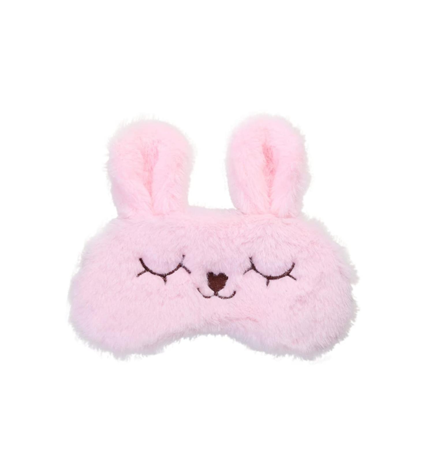 Angoily light sleeping mask Light plush sleep mask sleeping mask Cartoon blindfold ice bag men and women pink medium Pink - Buy Online on GoSupps.com
