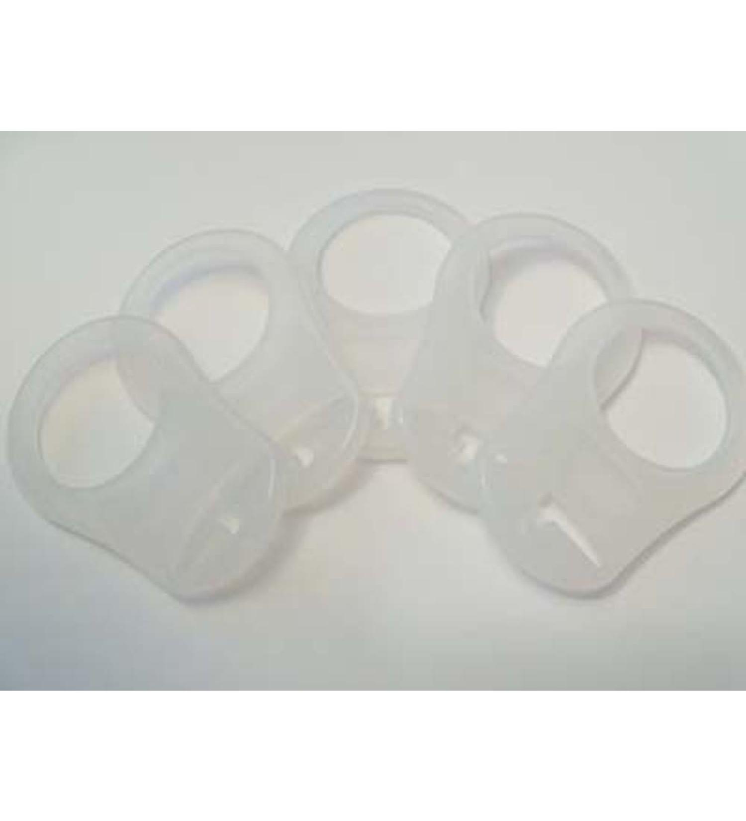Pack of 5 silicone rings (adapters) for pacifier chains