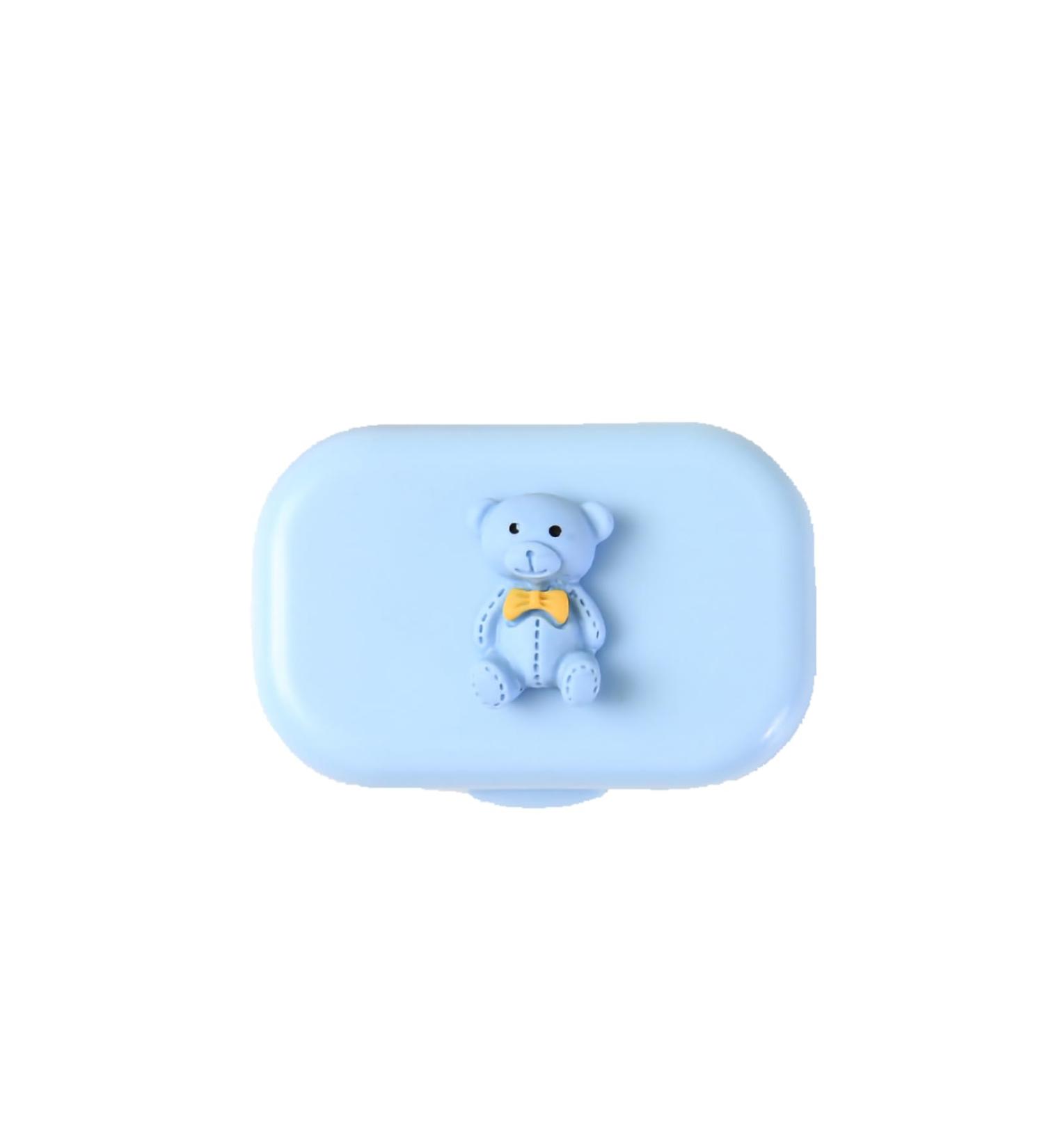 Cyrank reusable contact lens container made of resin cute travel contact container portable contact lens container cartoon resin contact lens box holder protection tank for travel (#4)