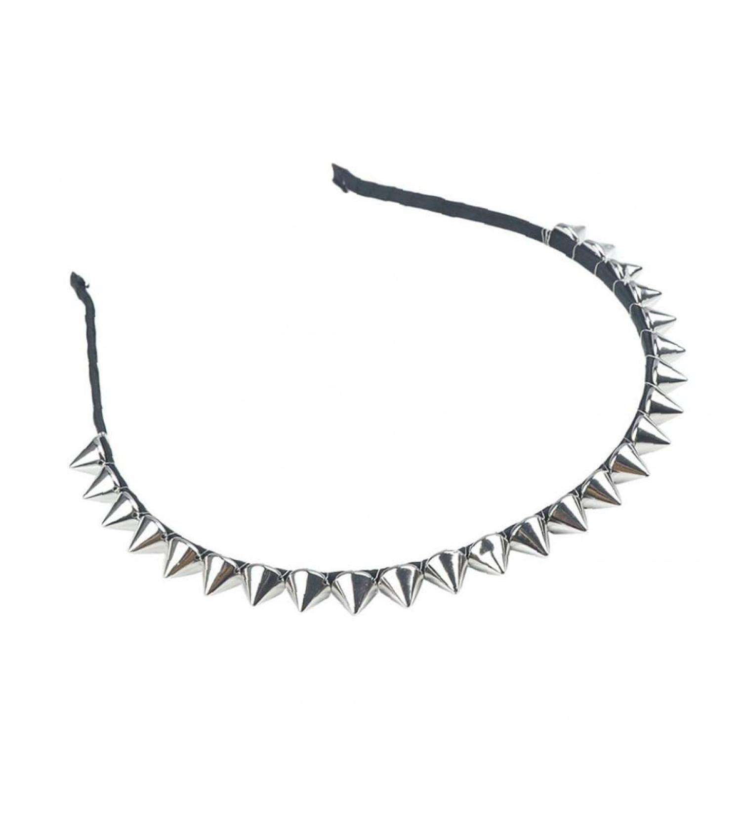PiniceCore Gothic Metal Headband - Lace & Rivet Hairband for Parties | Cool Punk Style Accessories - Buy Online on GoSupps.com