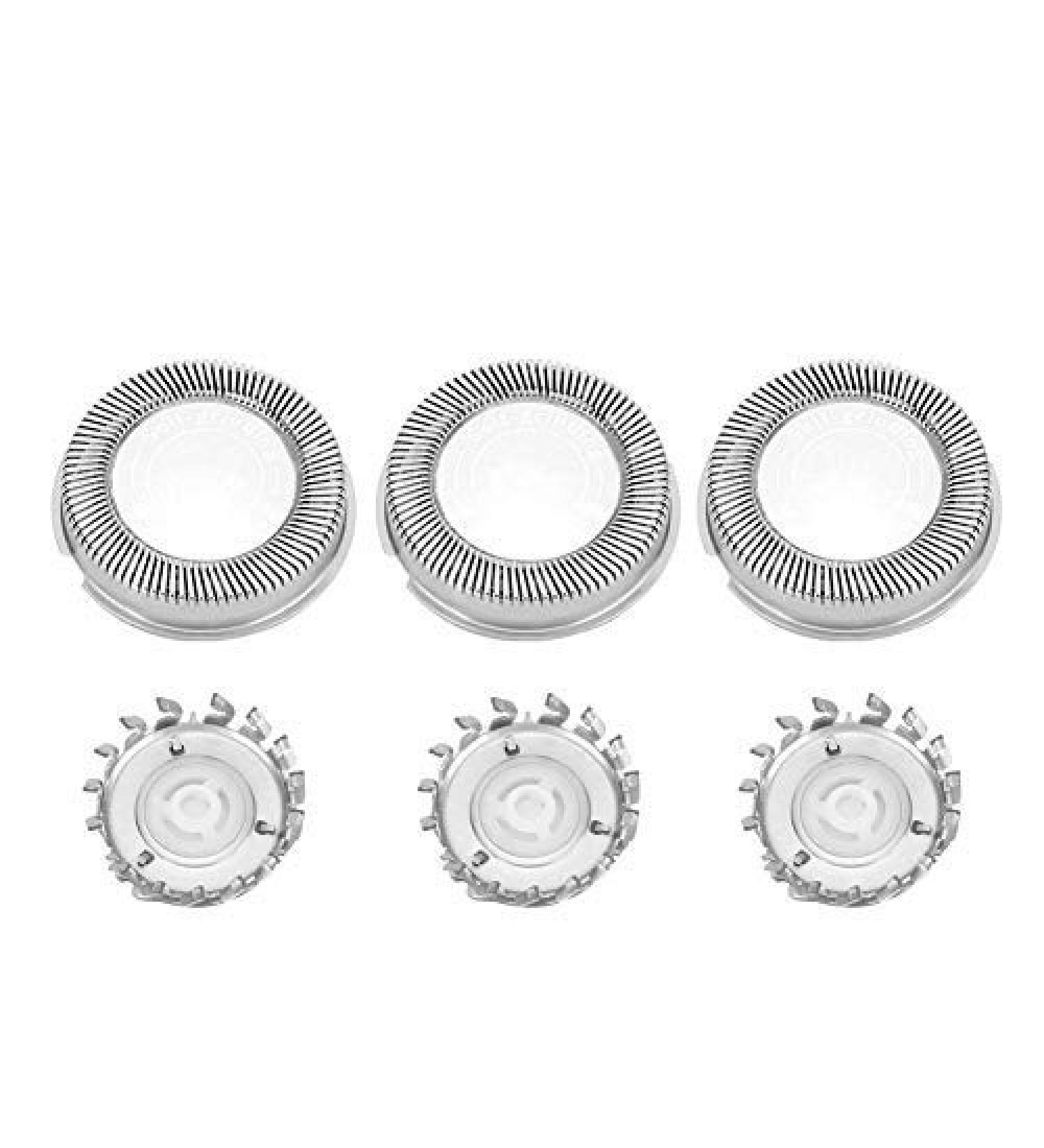 Fdit 3 Pcs Steel Shaver Head Replacement for Philips HQ4 HQ46 HQ481 HQ851 HQ6990 HQ803 - Durable & Reusable Packaging - Buy Online on GoSupps.com