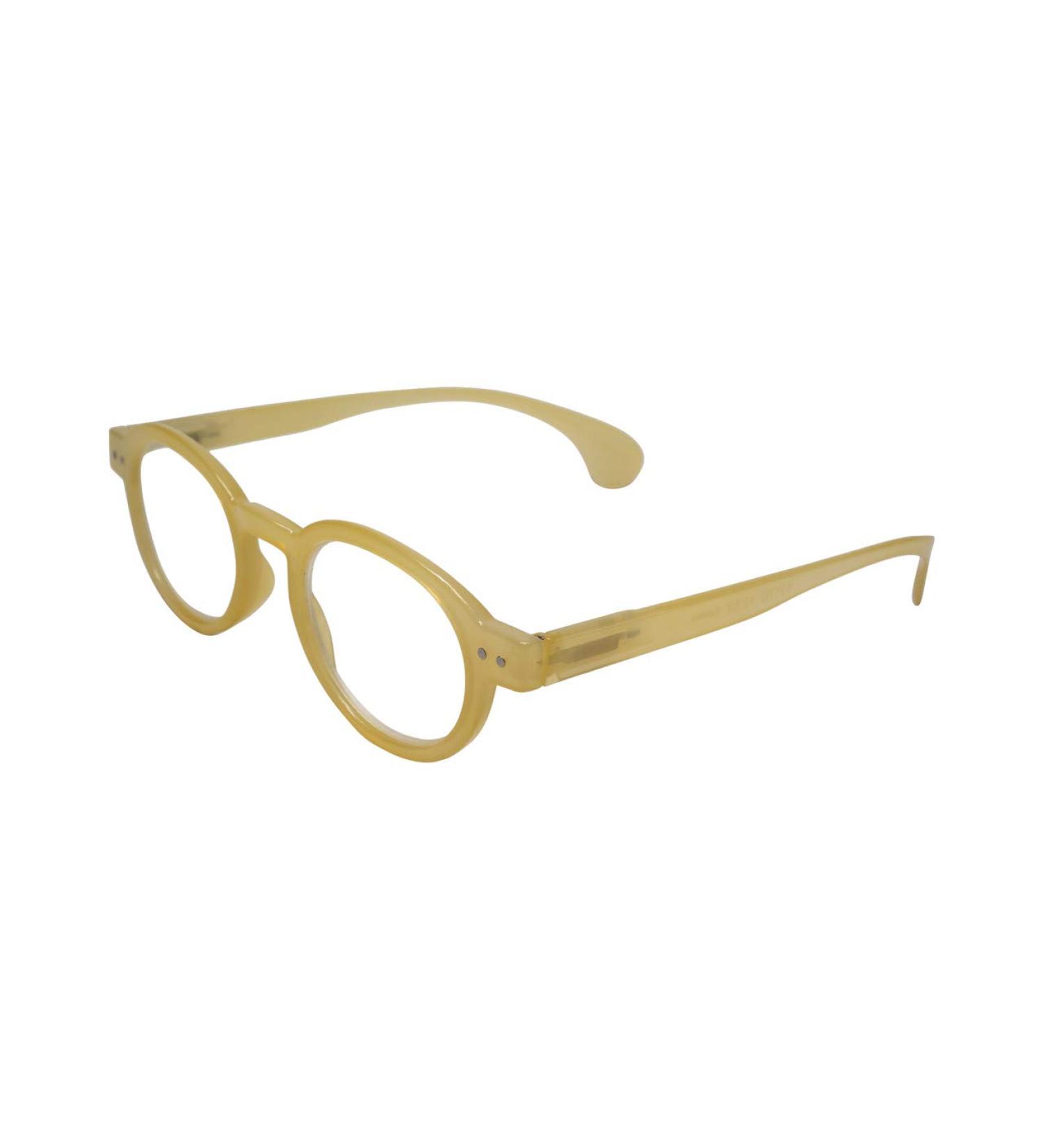Calabria R217 Vintage Reading Glasses +3.50 | Trendy Yellow Spring Hinge Eyewear for Men & Women - International Shipping Available - Buy Online on GoSupps.com