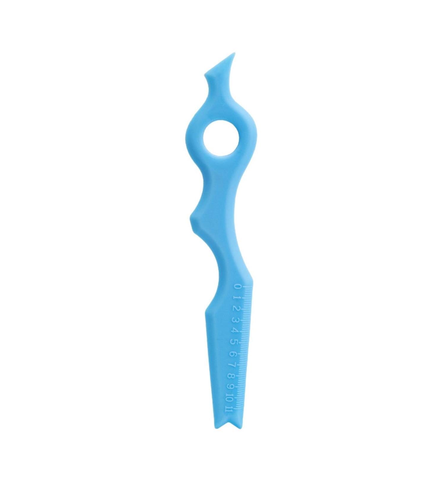 Silicone Winged Tip Eyeliner Aid | Silicone Eyeliner Eyebrow Applicator Reusable Silicone Eyeliner Applicator Tool for Women Girls Eyelash Eyeliner Beginners Blue - Buy Online on GoSupps.com