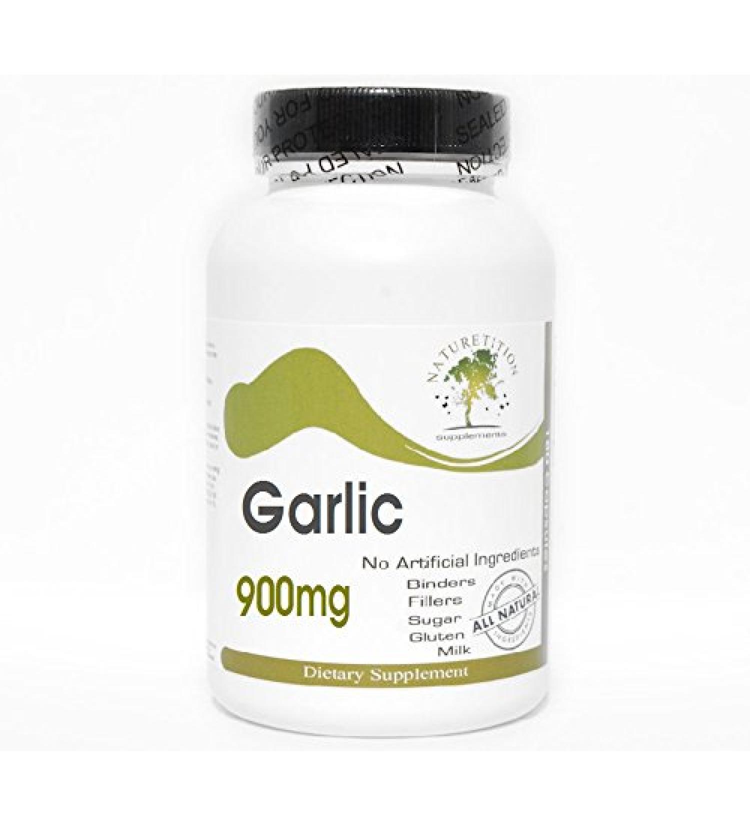 Garlic 900mg 200 Capsules - No Additives Naturetition Supplements
