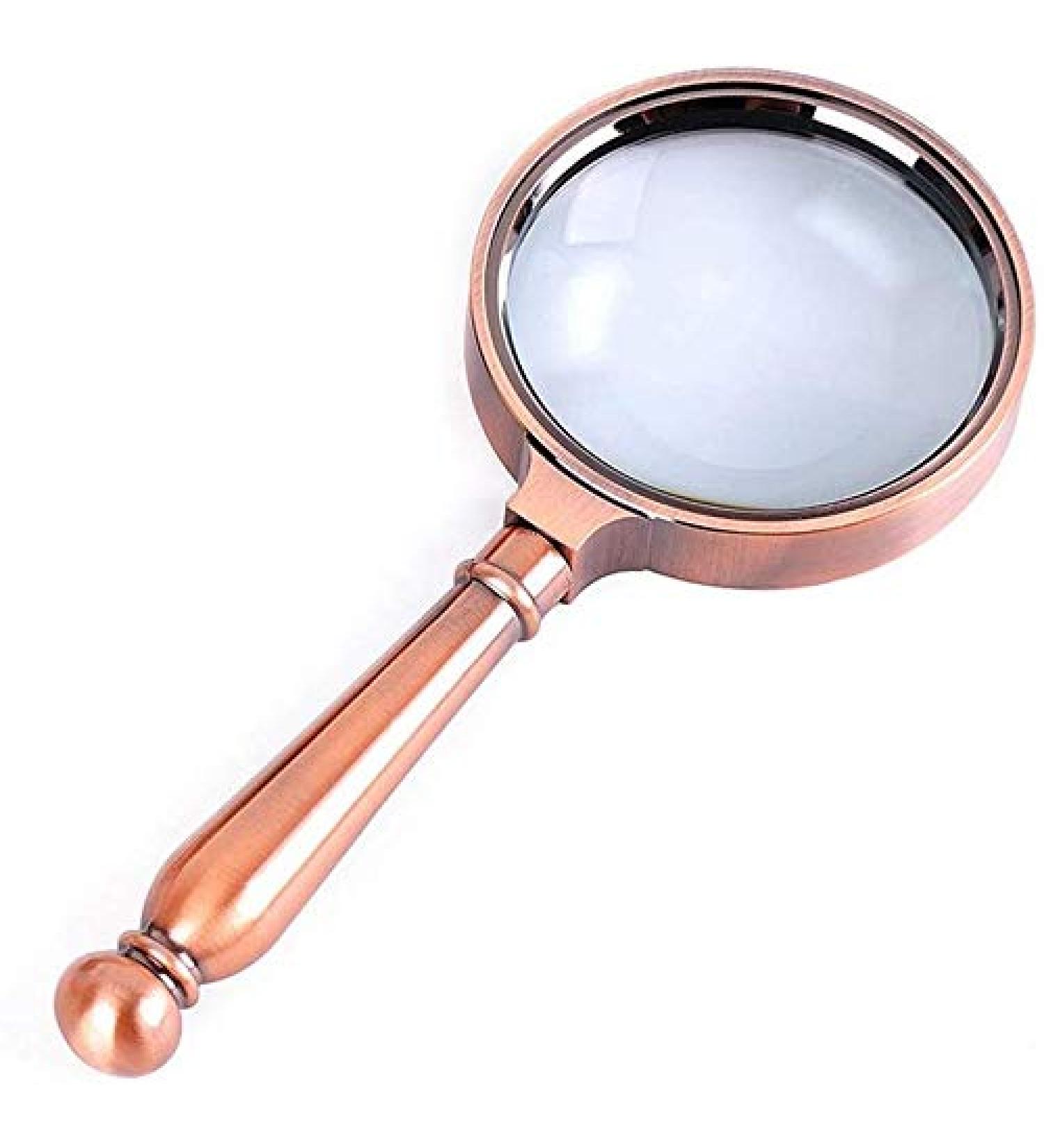 Magnifying Glasses Educational Hobby Magnifiers Antique Reading Magnifying Glass Scratch-Resistant Optical Clear Image Suitable for Reading Viewing Small Texts Comfortable Anniversary - Buy Online on GoSupps.com