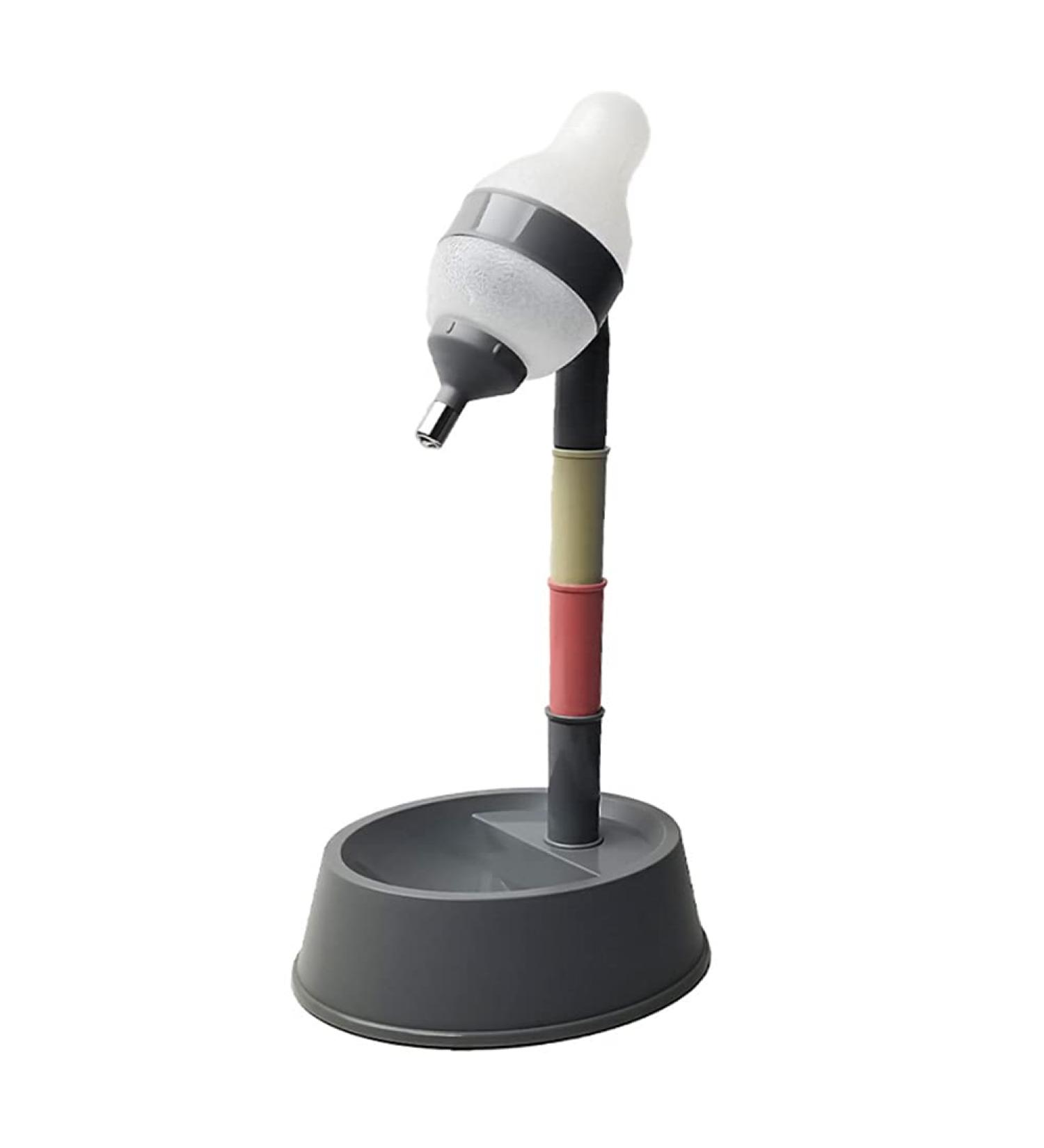 NACOCO Pet Standing Water Dispenser - Adjustable Height Cat Dog Bowl - Automatic Feeding Grey - Buy Online on GoSupps.com