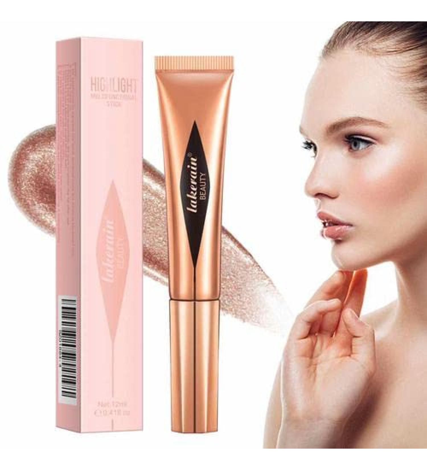Contour Beauty Wand Highlighter Contouring Pen Liquid Face Concealer Contouring With Applicator Cushion Creamy 3 In 1 Multi-Stick Highlighter Contouring Pen - Buy Online on GoSupps.com