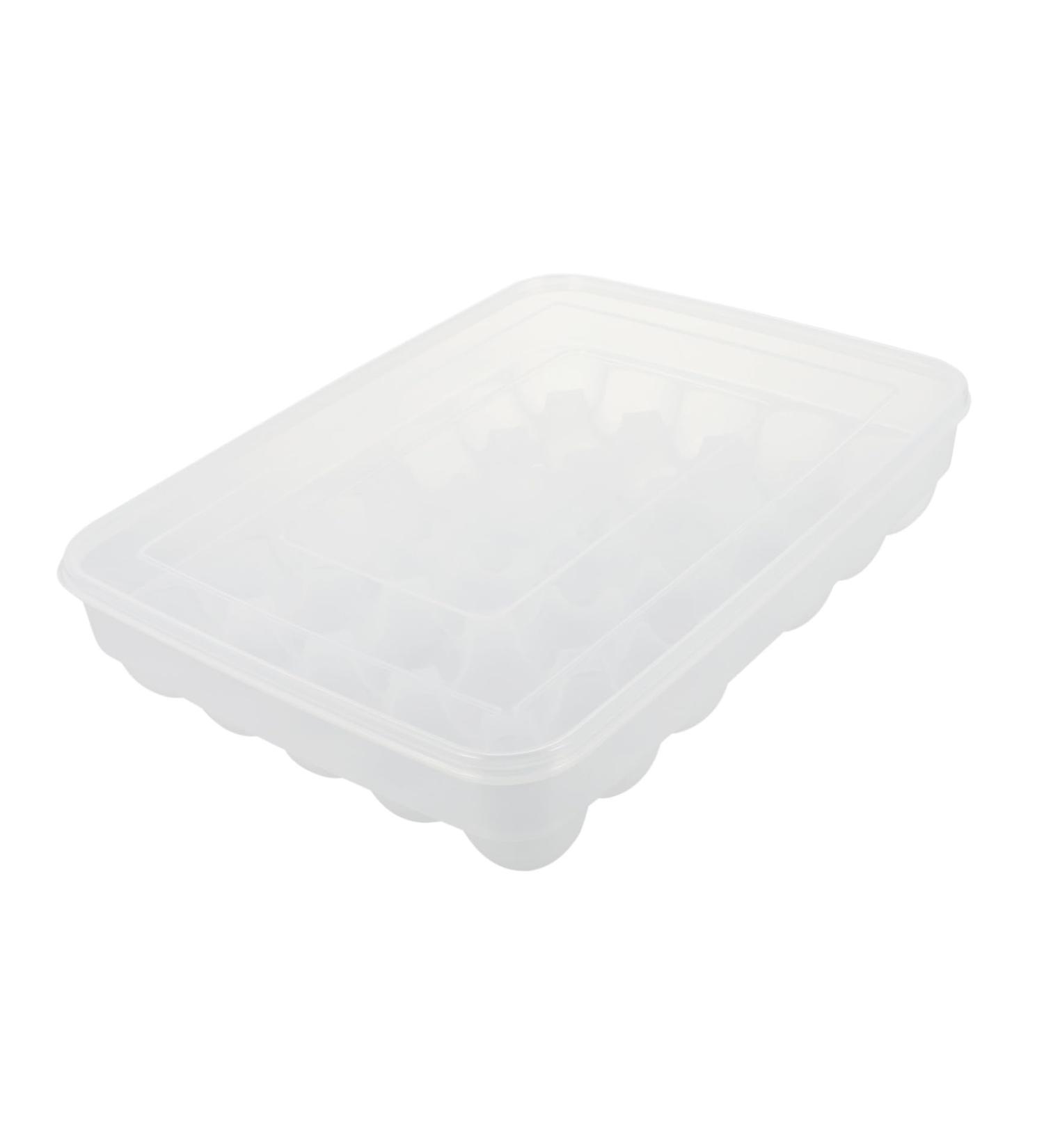 34 Egg Preservation Box Plastic Container Fridge Egg Holder Tray Plastic Egg Tray With re-usable - Buy Online on GoSupps.com