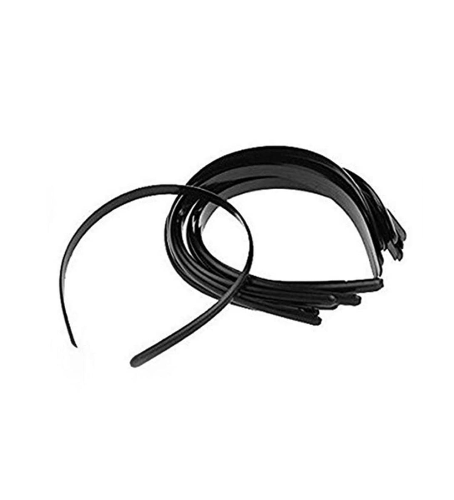 Plastic Headband DIY Hair Band Hair Hoop with Teeth for Men and Women Black Headband - Buy Online on GoSupps.com