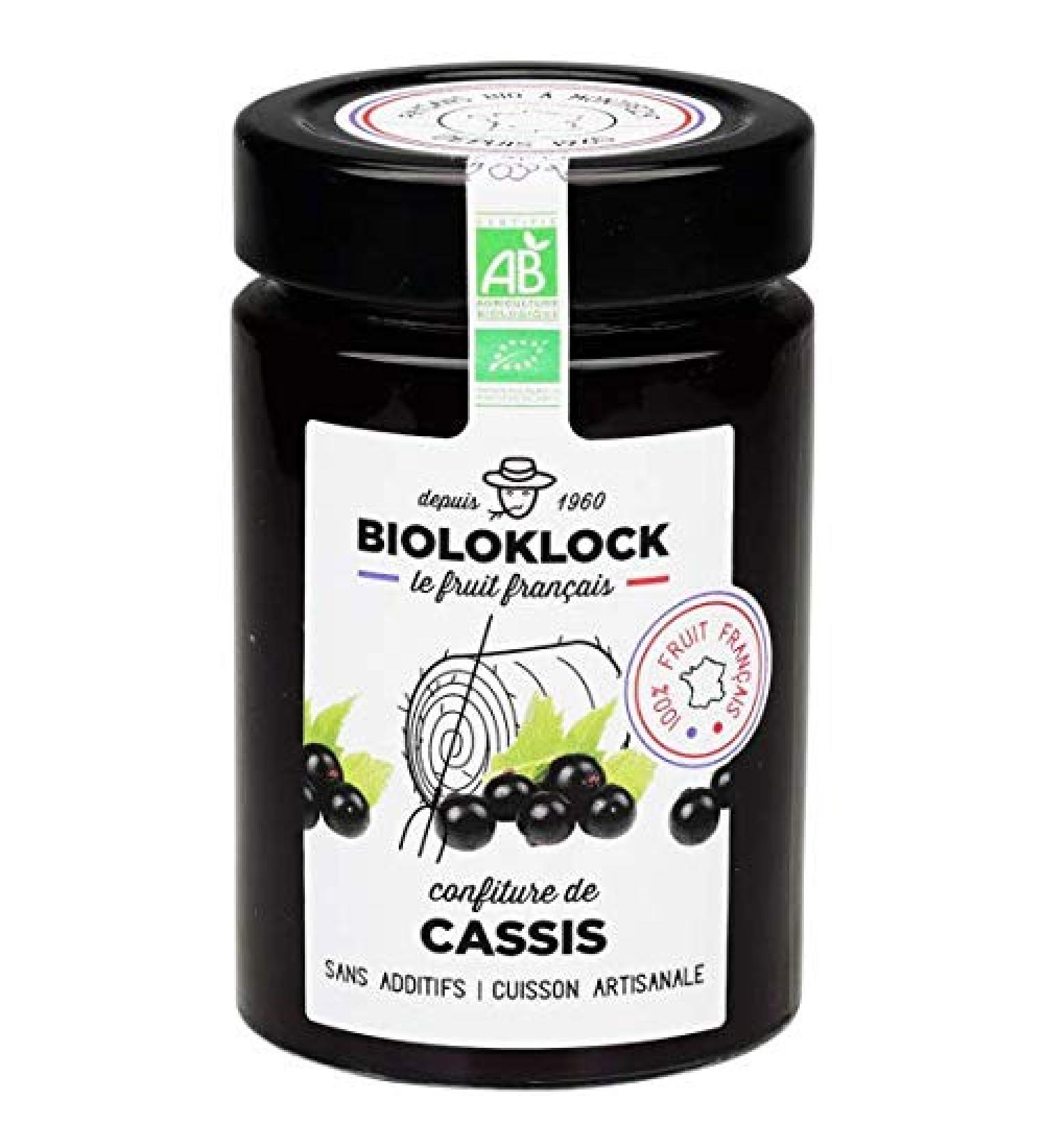 BIOLO'KLOCK French Fruit Blackcurrant Jam 230 g