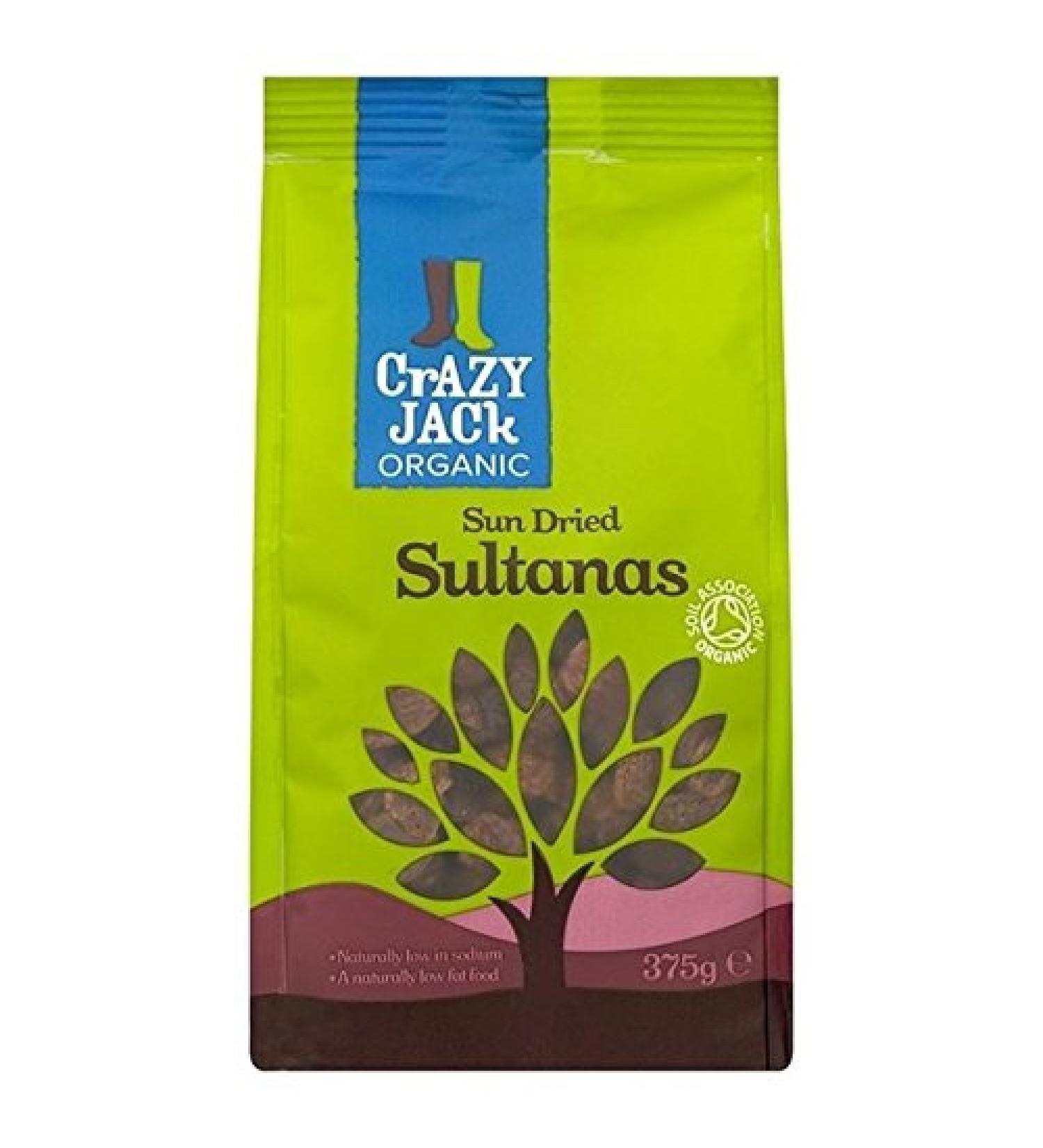 Crazy Jack Crazy Jack Sultanas Bio 375g - Lot de 6