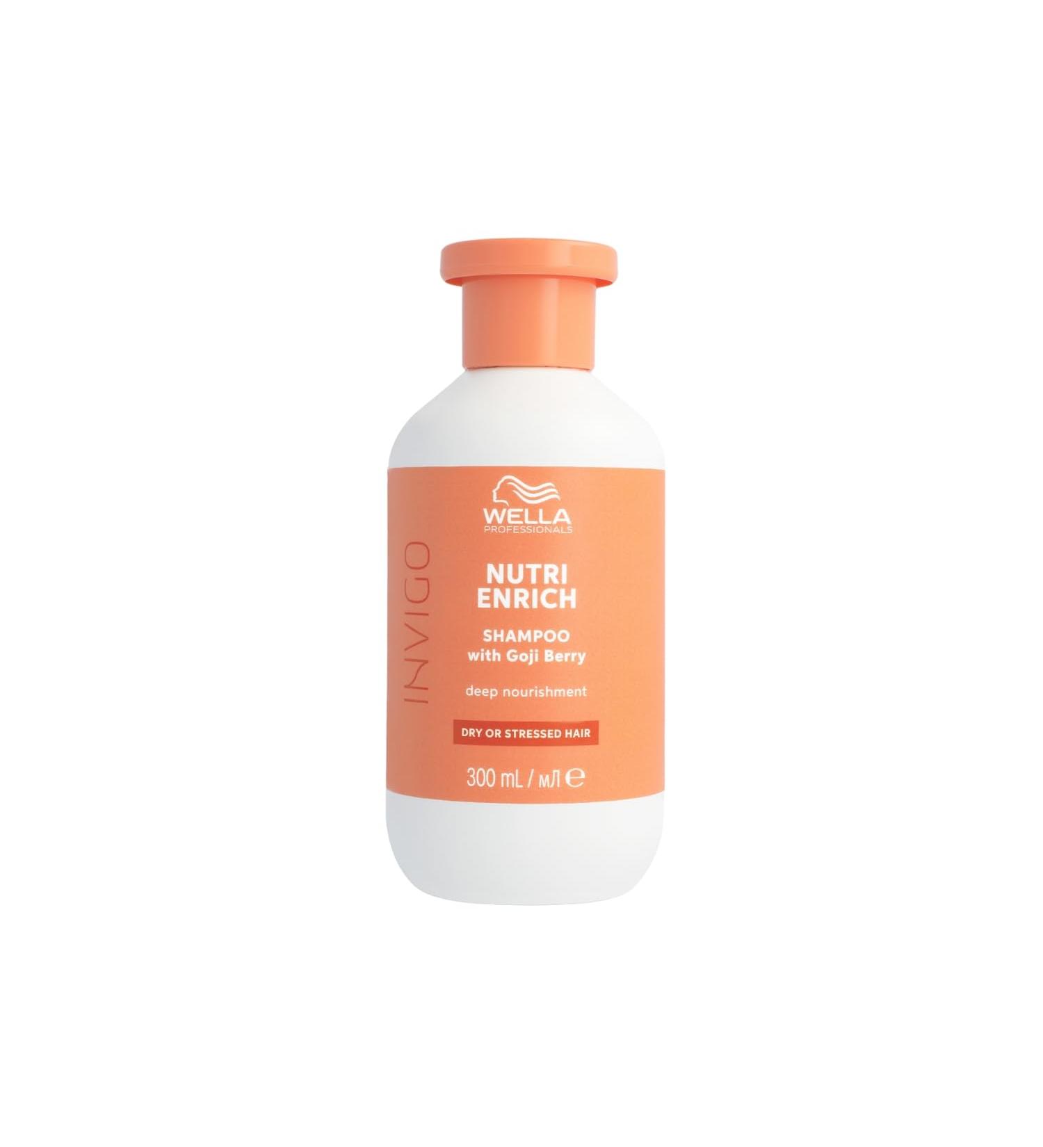 Wella Professionals Invigo Nutri-Enrich Professional Shampoo for dry and damaged hair repairs and strengthens dull hair deeply nourishing shampoo - Buy Online on GoSupps.com