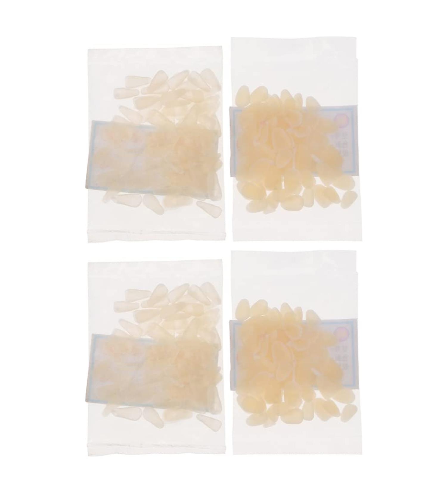 Healifty Dental Temporary Crown Veneers - 200pcs Tooth Filling Thermal Beads Kit for Missing/Broken Tooth Repair - Fake Teeth Replacement in White - Buy Online on GoSupps.com