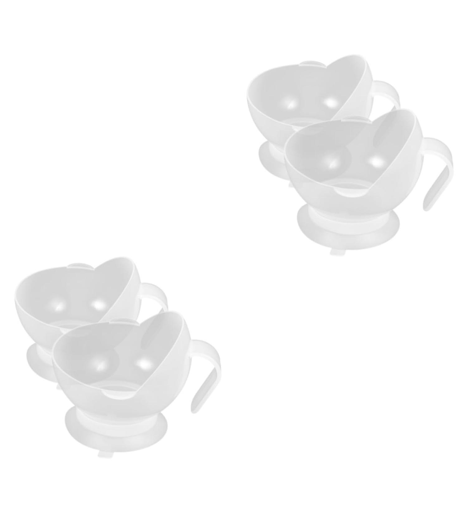 Button Hook Helper 4 Pcs Anti-Shift Bowl Cutlery Serving Utensils Elderly Eating Bowls Suction Bowls Silicone Dining Bowl Silicone Elderly Bowl Elderly Dining Bowls Anti Fallen Bowl White 17.00X15.50X12.00CM White - Buy Online on GoSupps.com