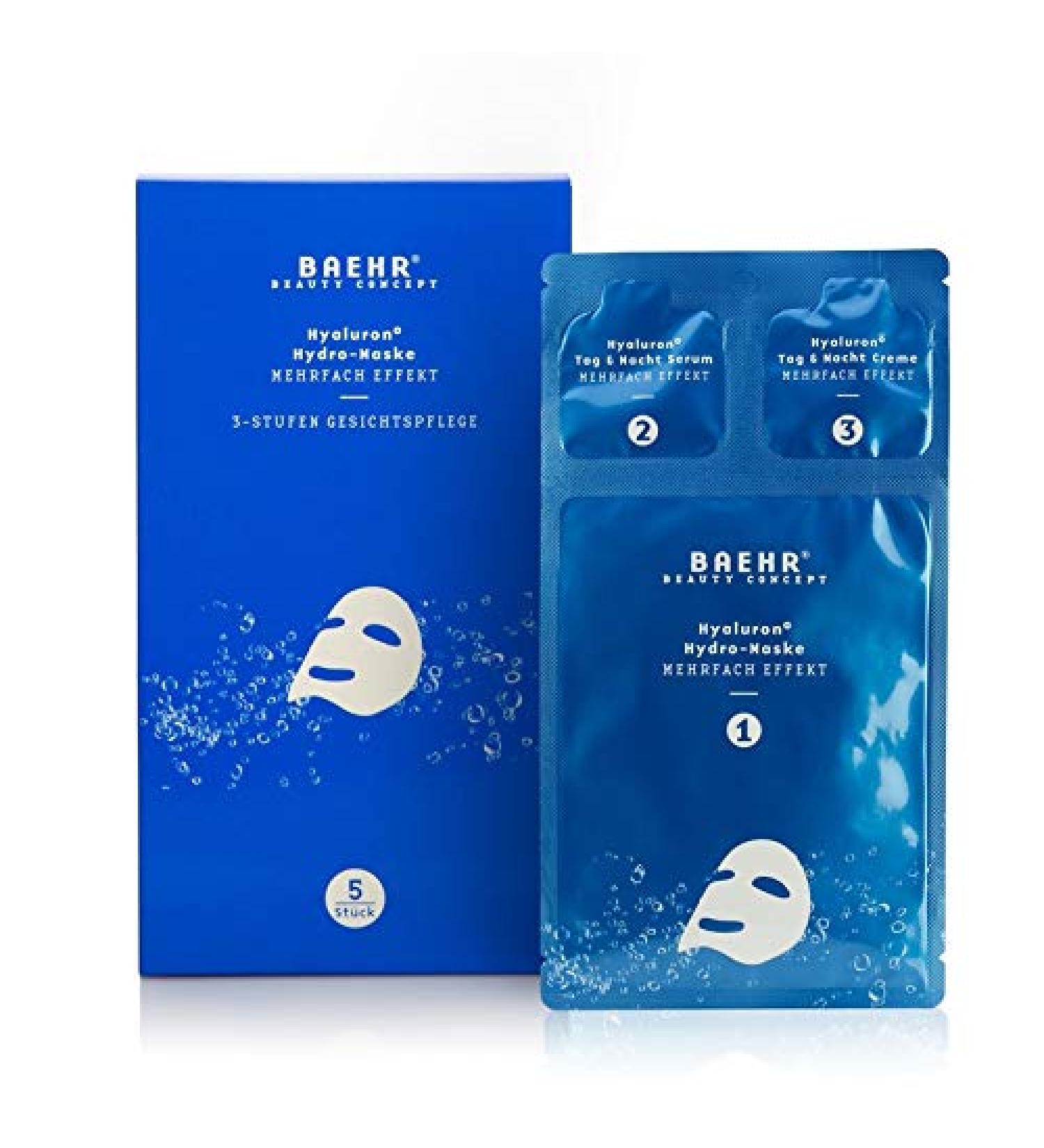 BAEHR BEAUTY CONCEPT - Hyaluron Hydro fleece mask 5-pack