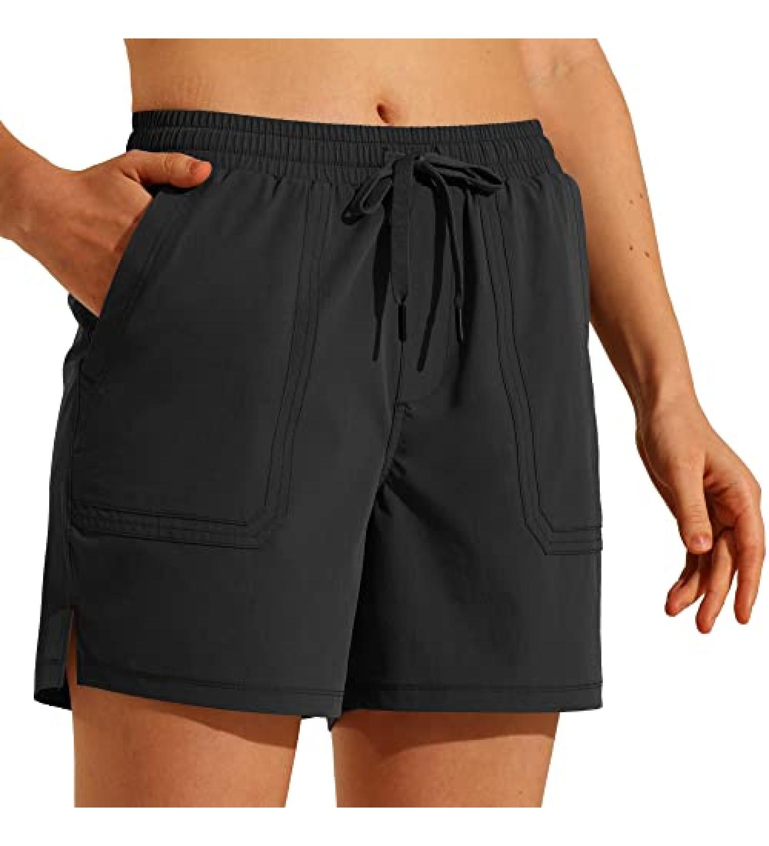 MAROAUT Women's 5 Hiking Cargo Shorts - Quick Dry Athletic Outdoor Shorts - Black XL - Buy Online on GoSupps.com
