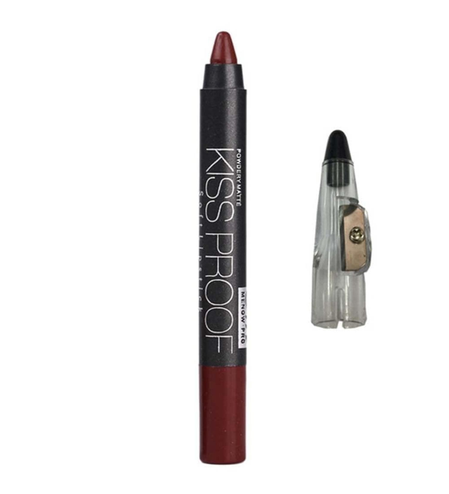 ZJchao MENOW Waterproof Lipstick Long-Lasting Glossy Moisturizing Cosmetic for a Charming Makeup Look 19 Colors (11 shades)