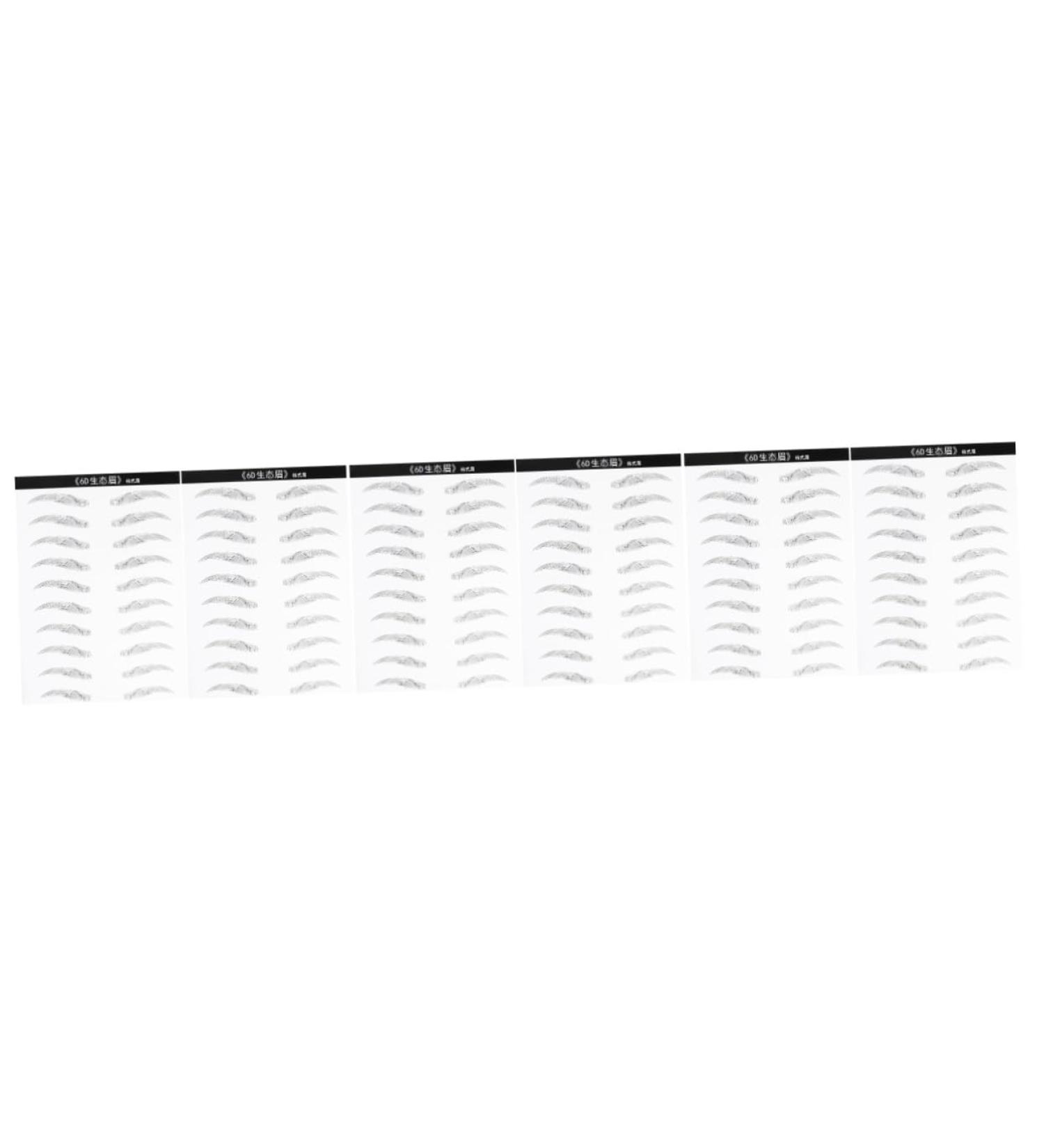 FOMIYES 6 Sheets Pairs Hair- Eyebrows Stickers Skz Stickers Simulation Eyebrow Makeup Tools Artificial 6d - Buy Online on GoSupps.com